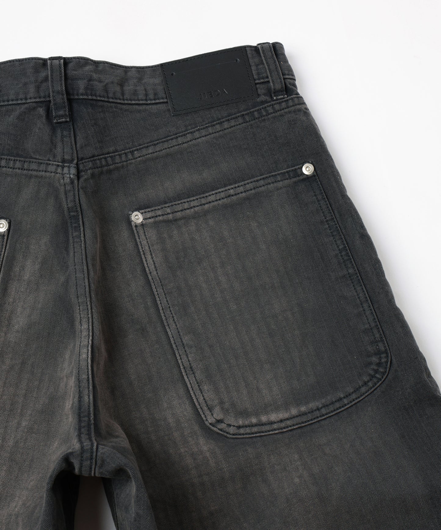 BAKER TUCK HERRINGBONE PANTS