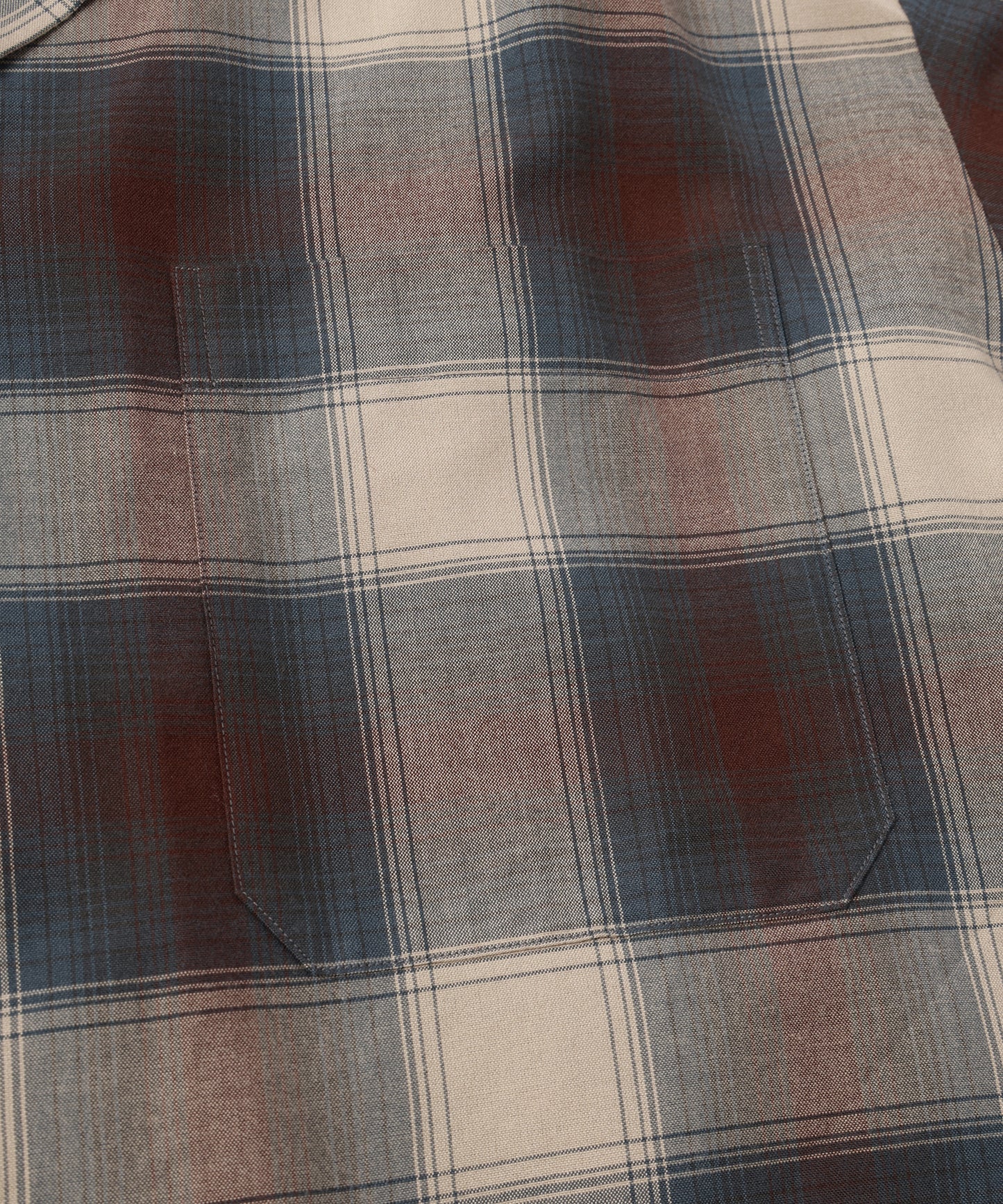 CHECK OPEN COLLAR SHIRT