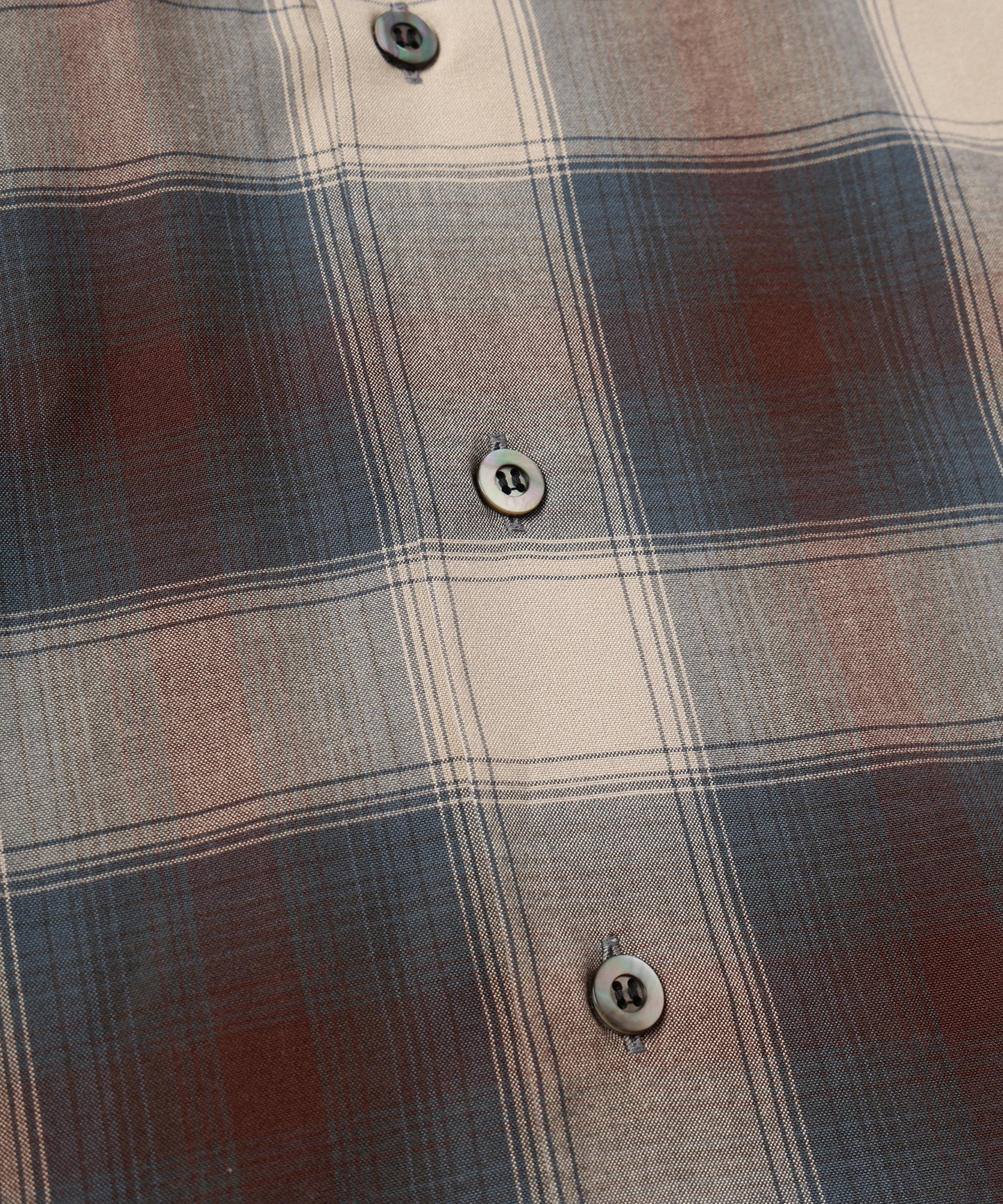 CHECK OPEN COLLAR SHIRT S/S
