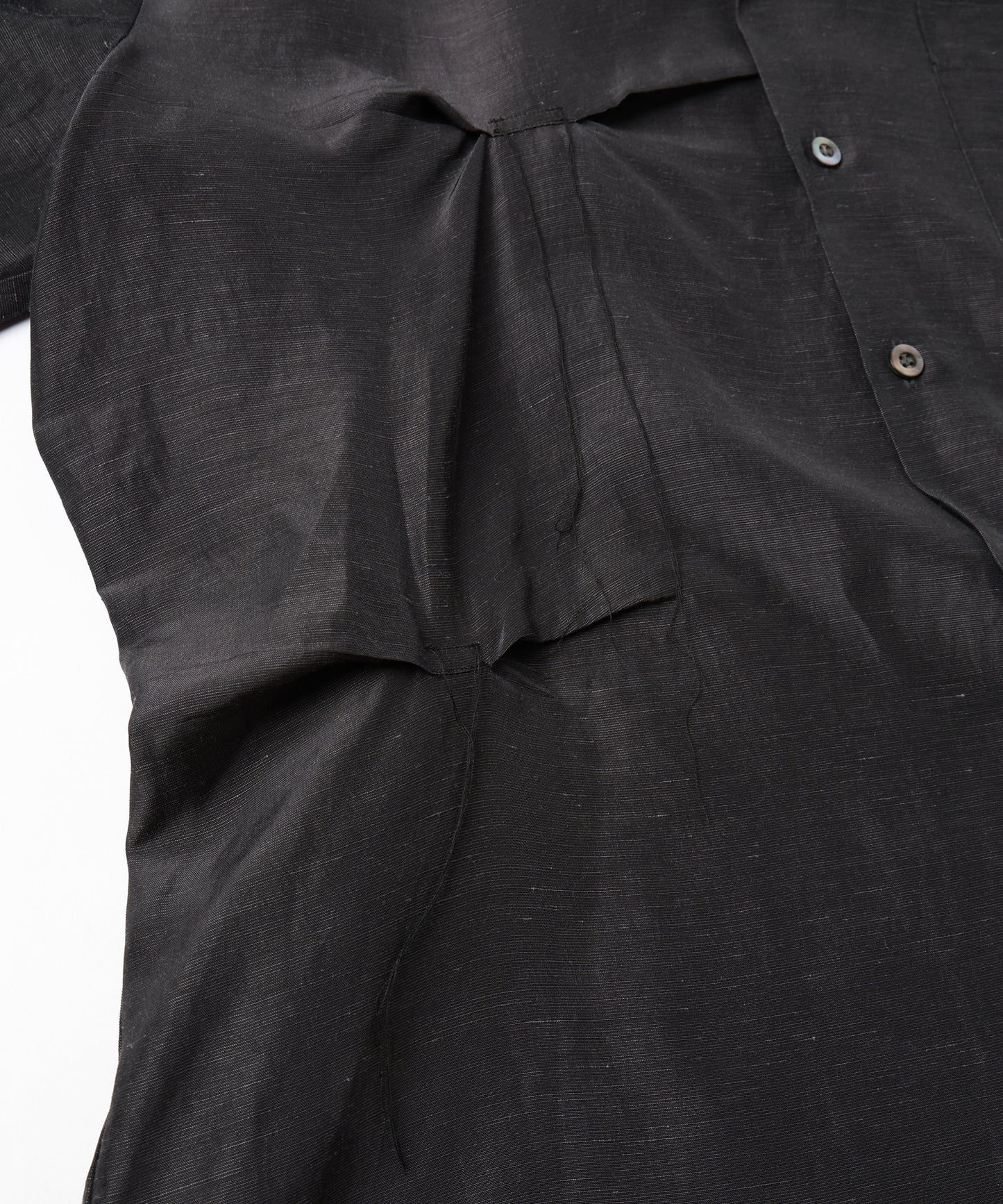 HAND STITCH OPEN COLLAR SHIRT