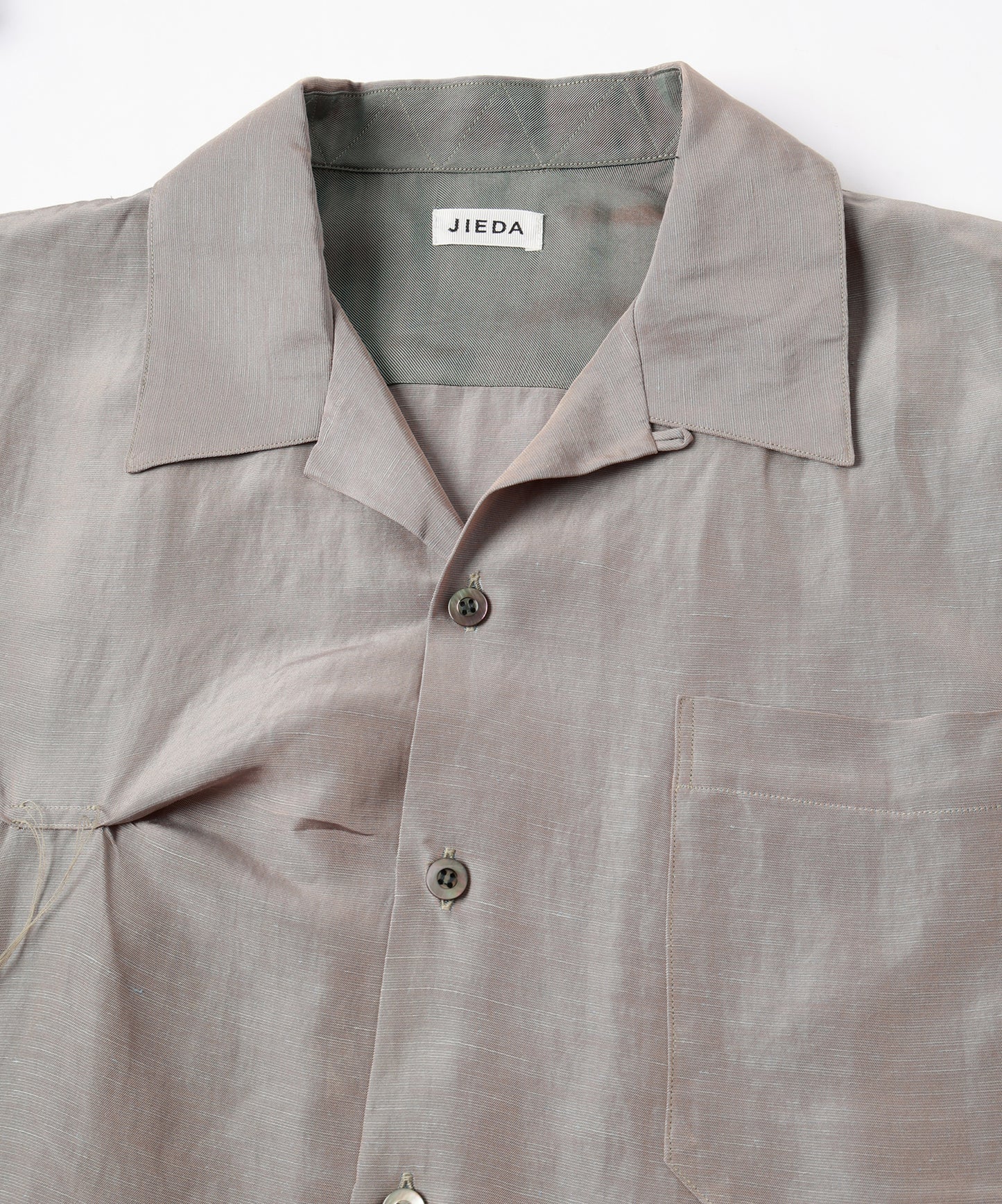 HAND STITCH OPEN COLLAR SHIRT
