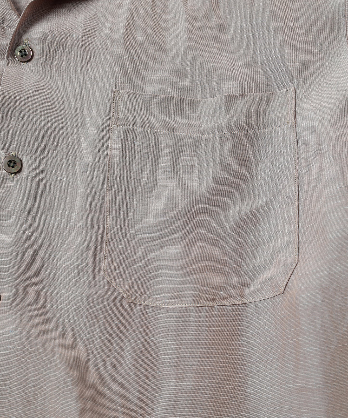 HAND STITCH OPEN COLLAR SHIRT