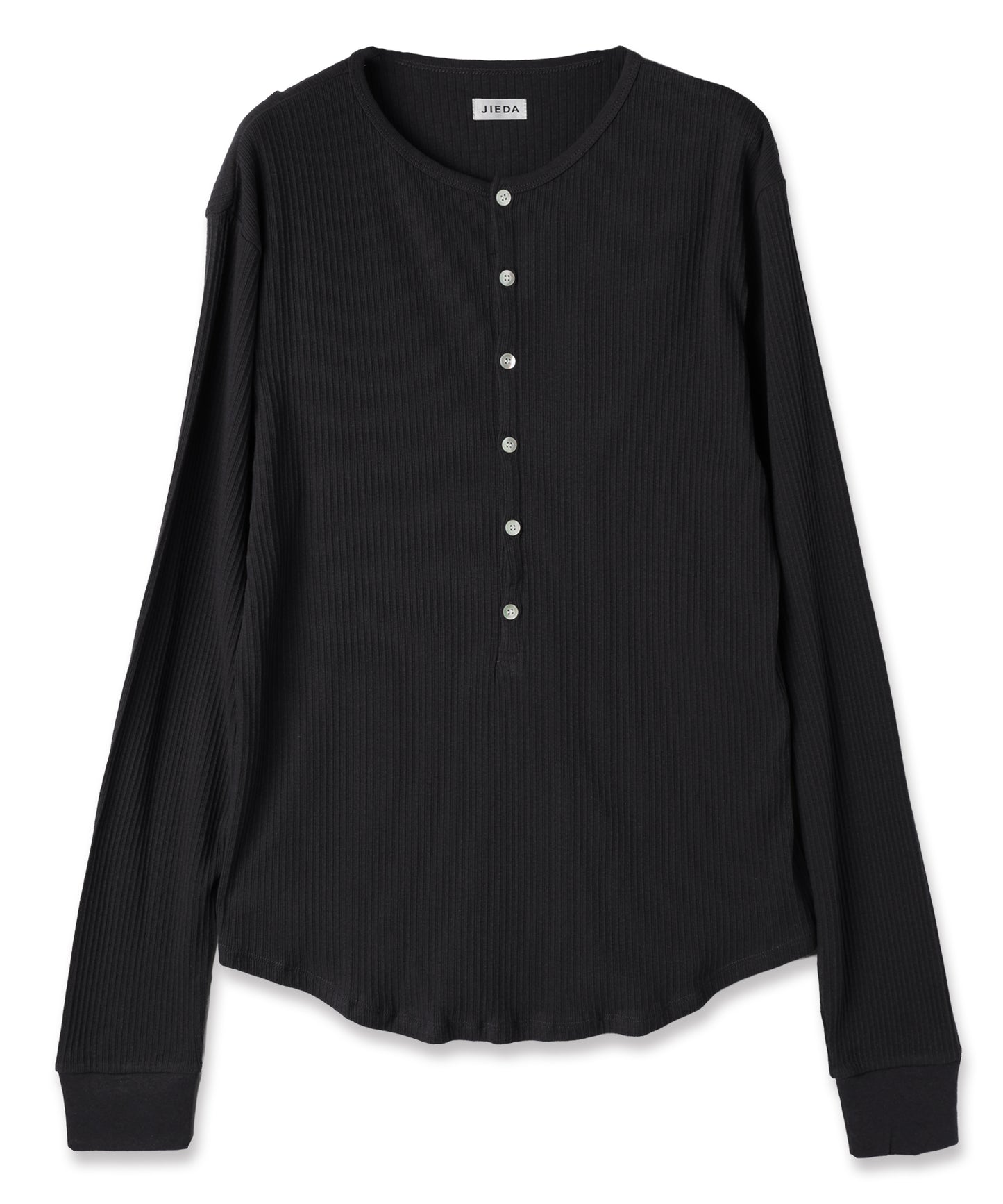 VINTAGE LIGHT RIB HENRY NECK L/S