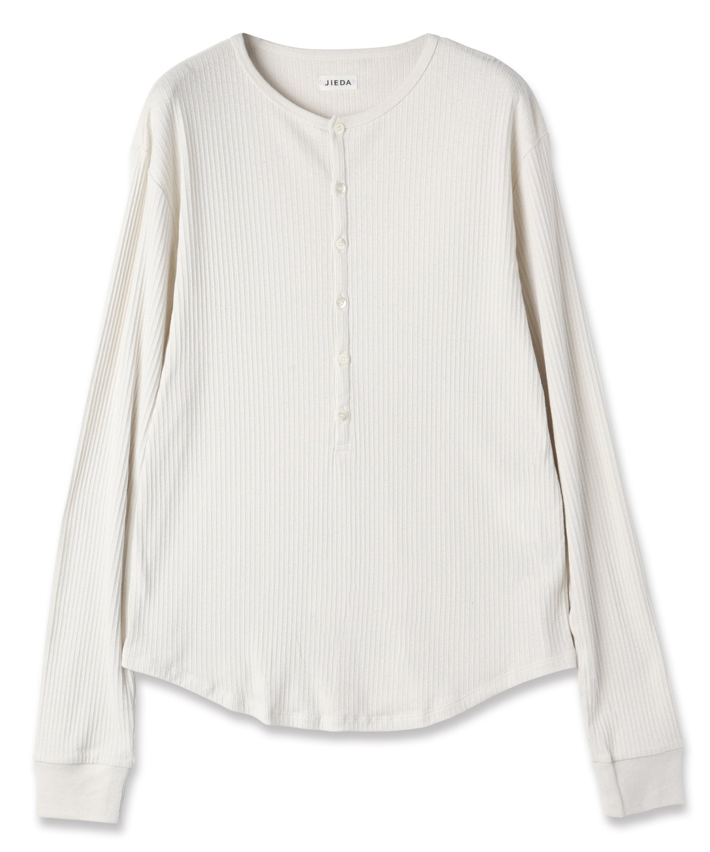 VINTAGE LIGHT RIB HENRY NECK L/S