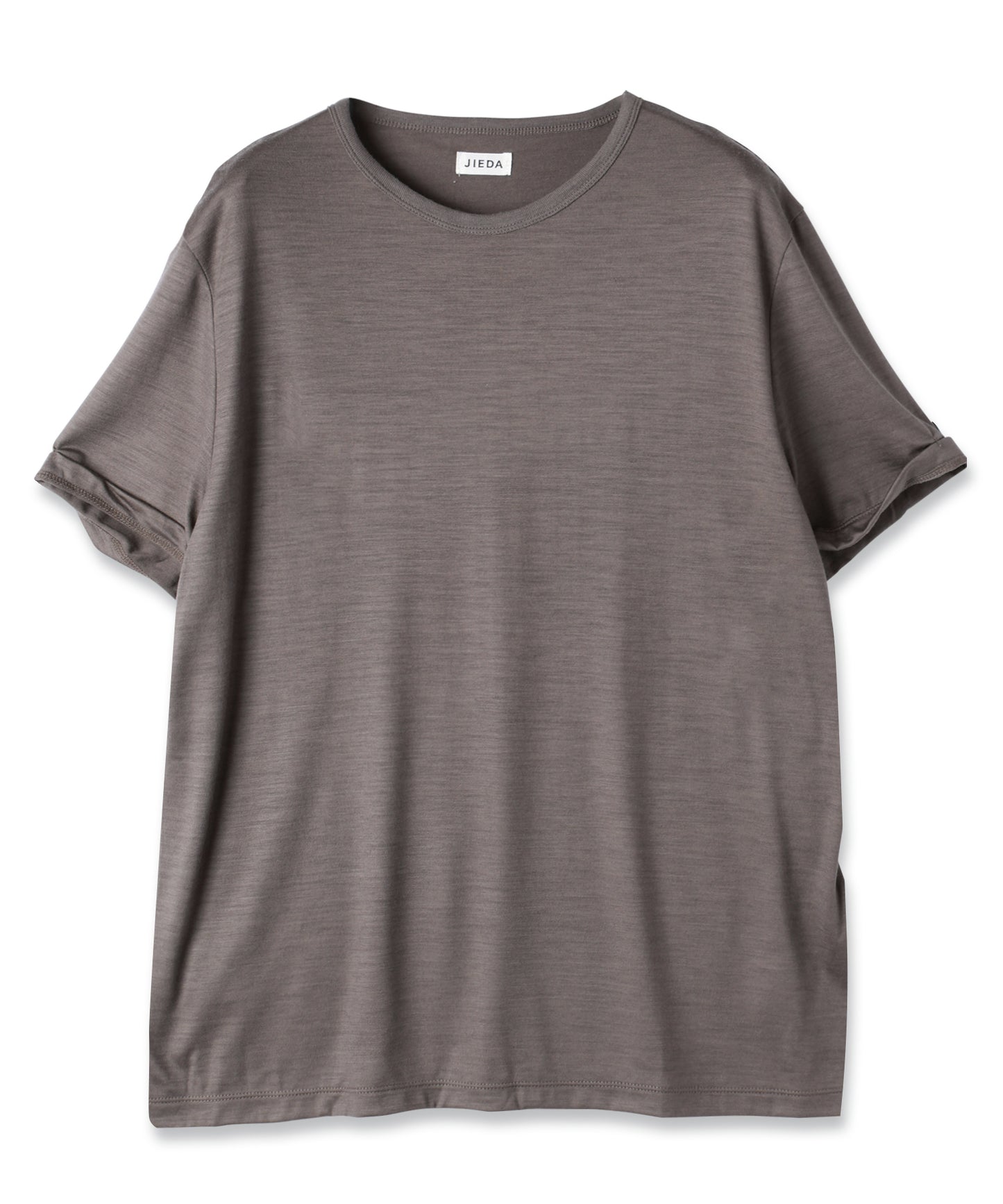 SLEEVE ROLL UP WOOL TEE