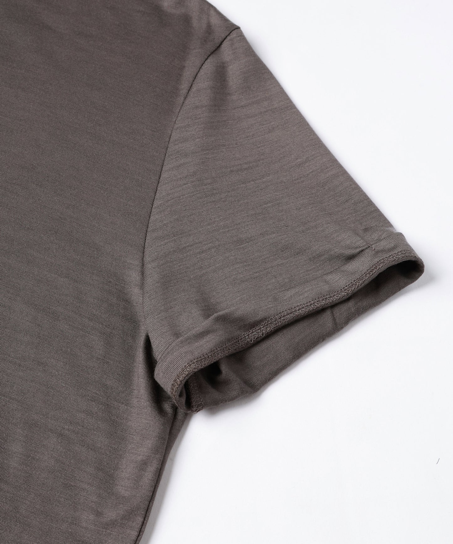 SLEEVE ROLL UP WOOL TEE