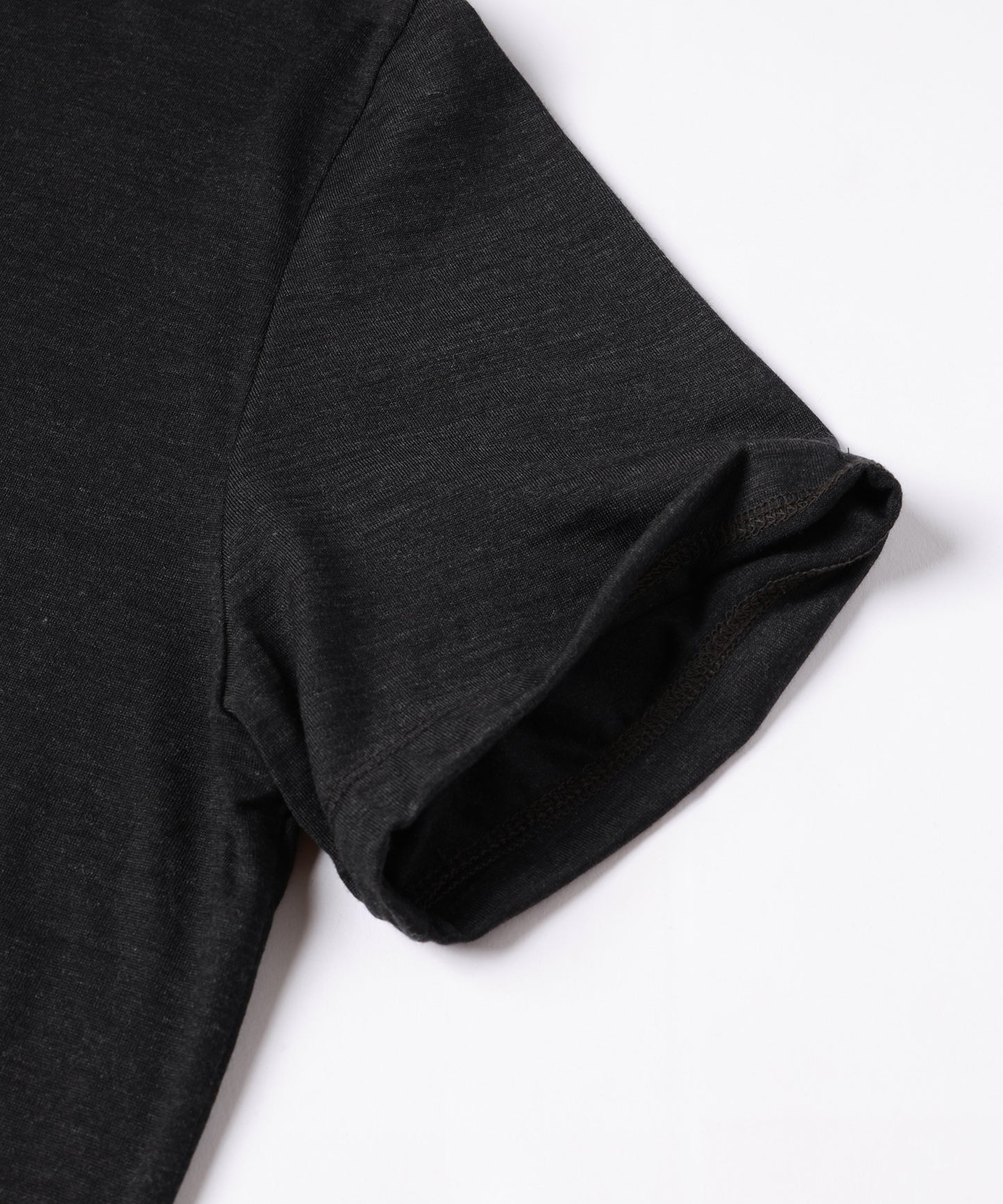 SLEEVE ROLL UP WOOL TEE