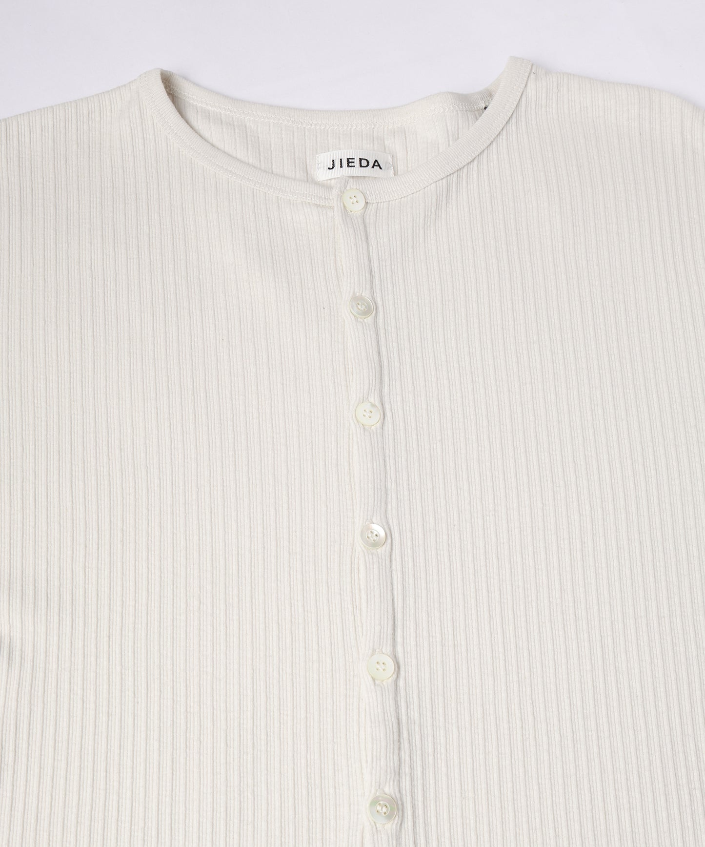 VINTAGE LIGHT RIB HENRY NECK L/S