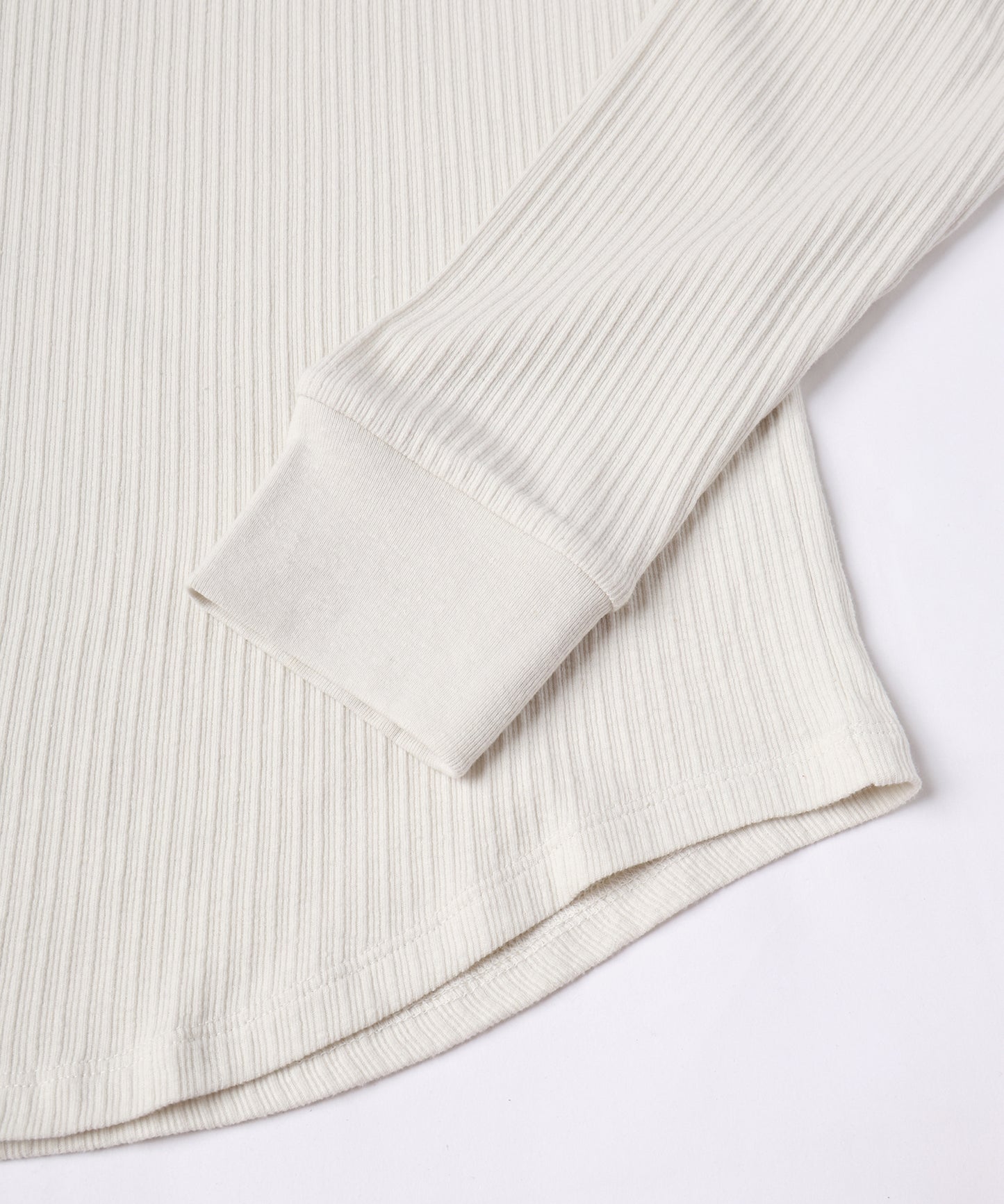 VINTAGE LIGHT RIB HENRY NECK L/S