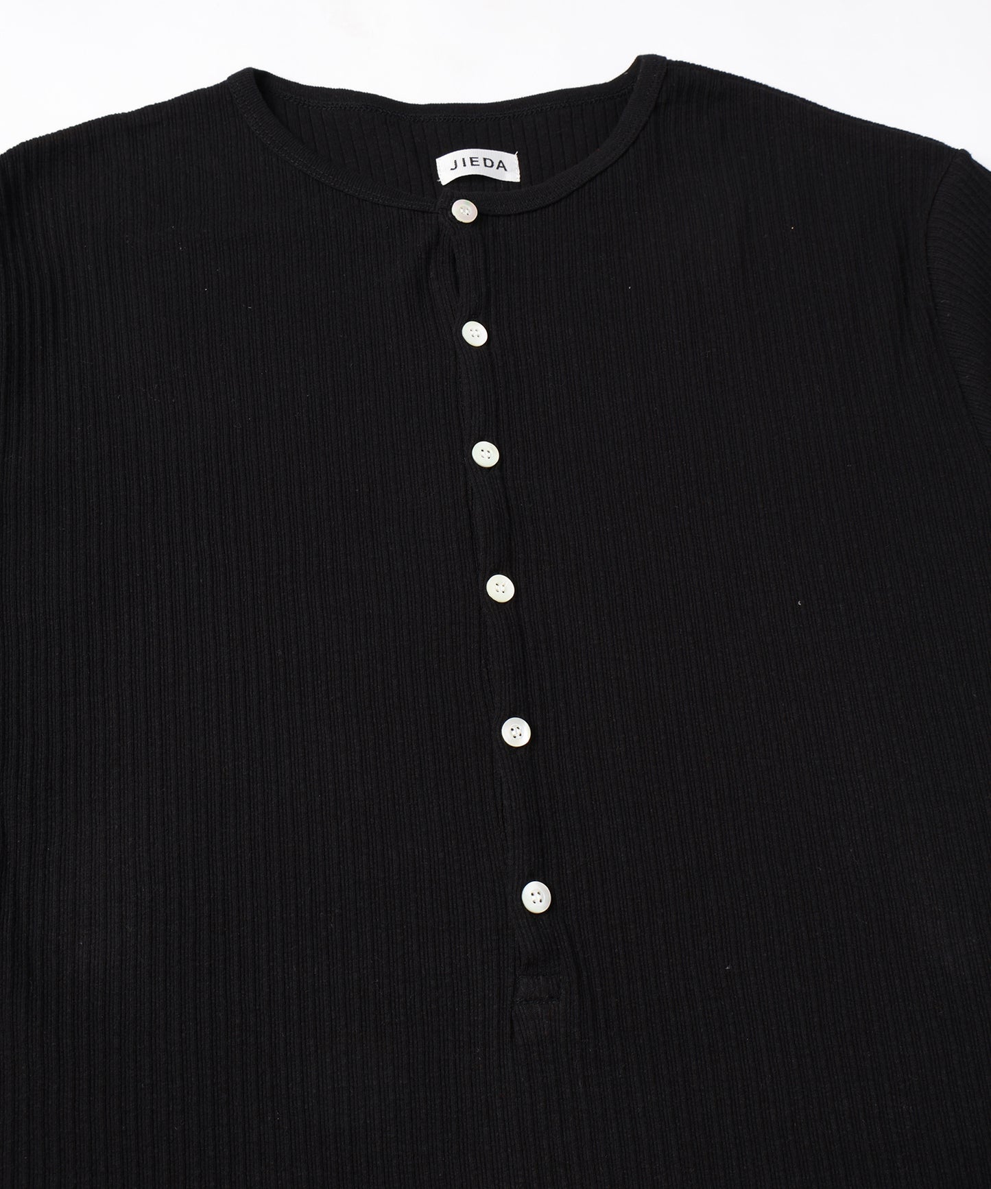 VINTAGE LIGHT RIB HENRY NECK L/S