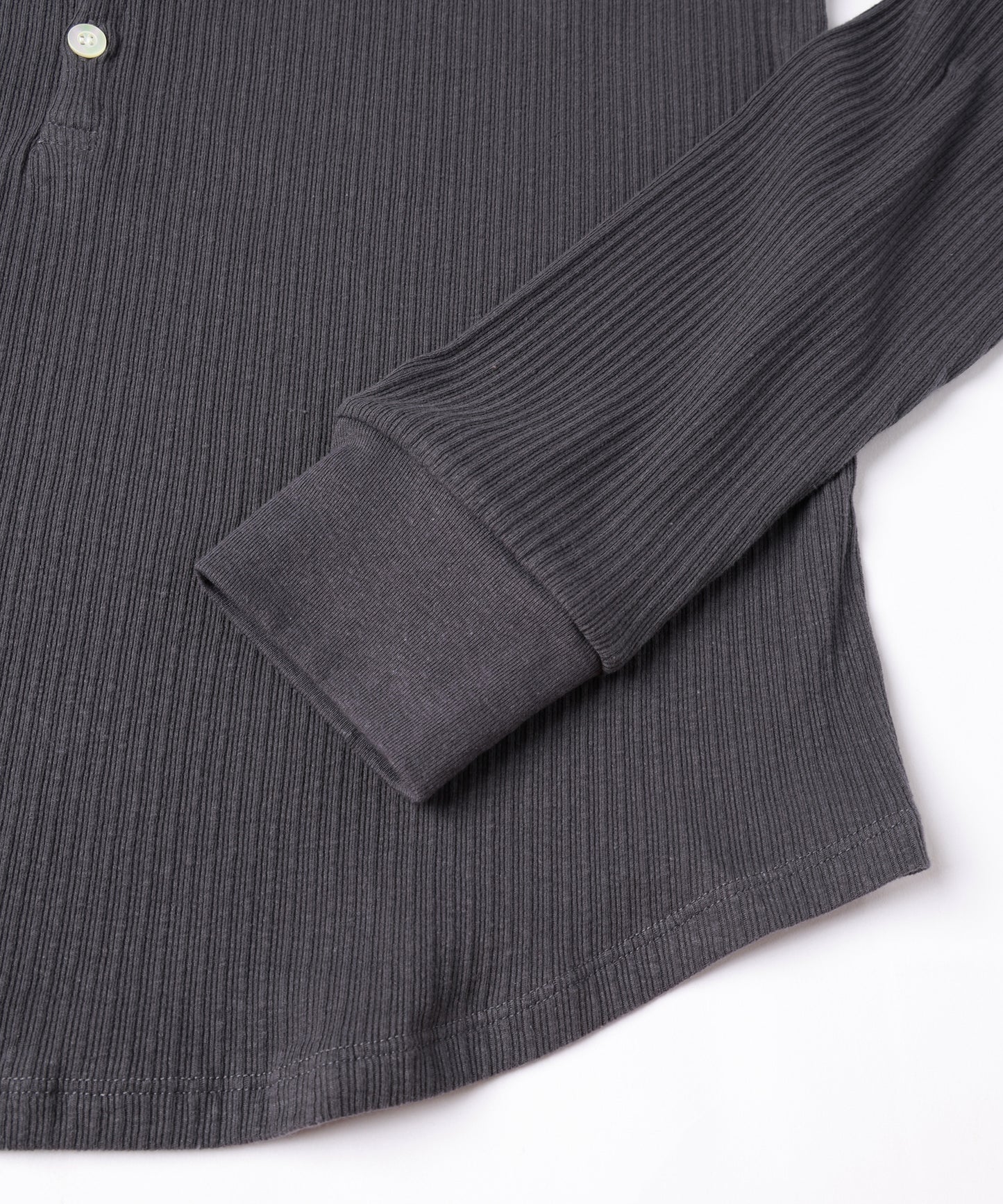 VINTAGE LIGHT RIB HENRY NECK L/S