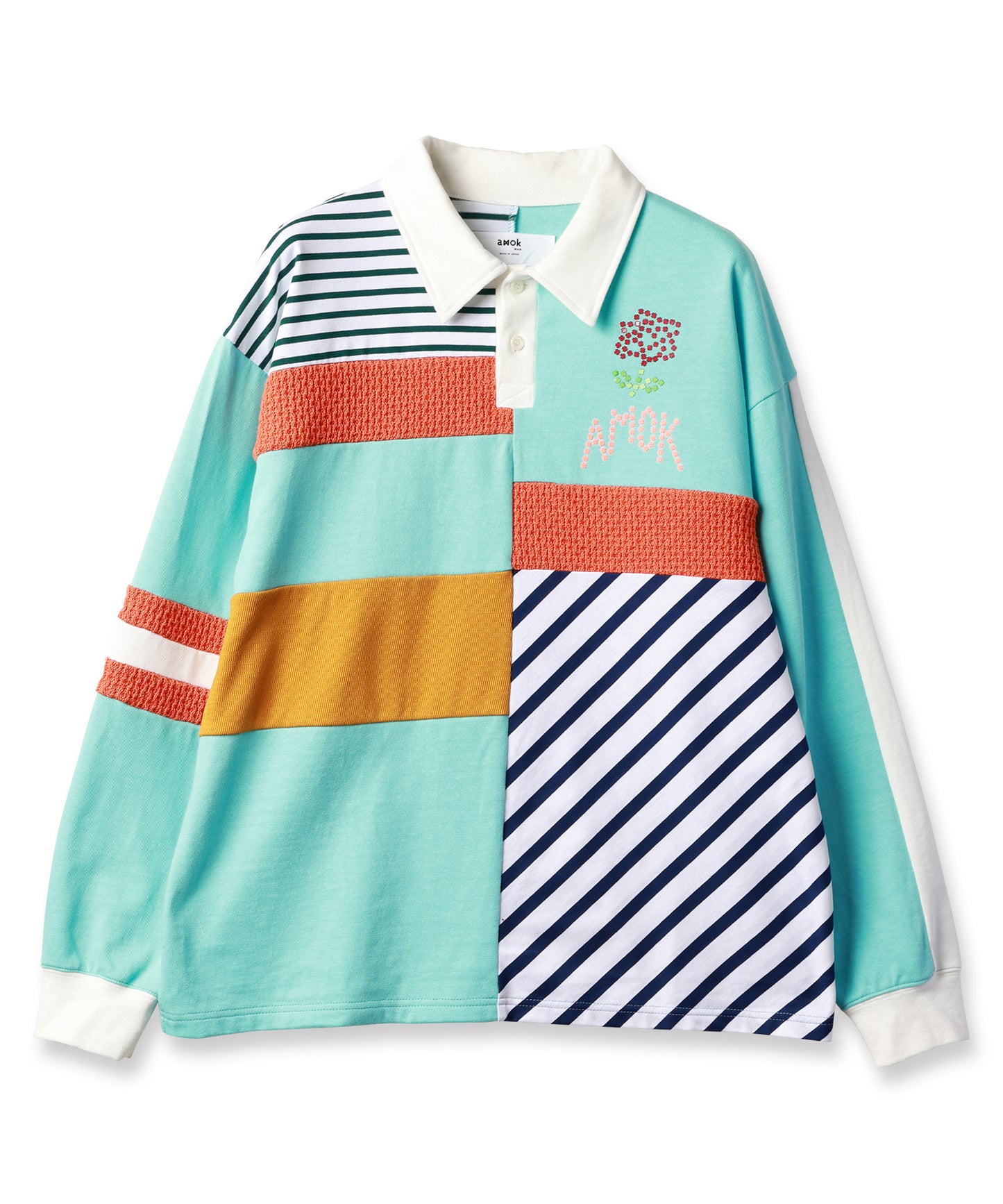 PATCHWORK POLO SHIRT