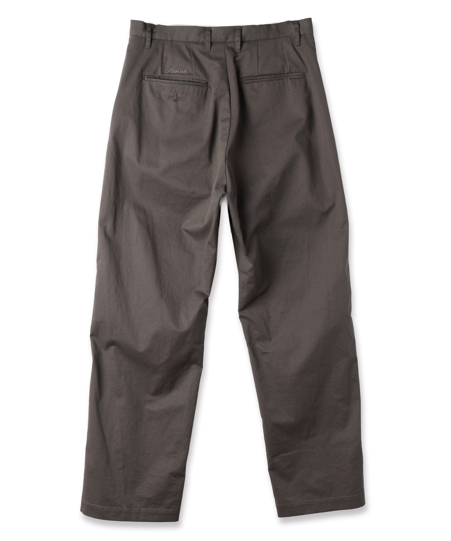 CHINO SIDE TUCK TROUSERS