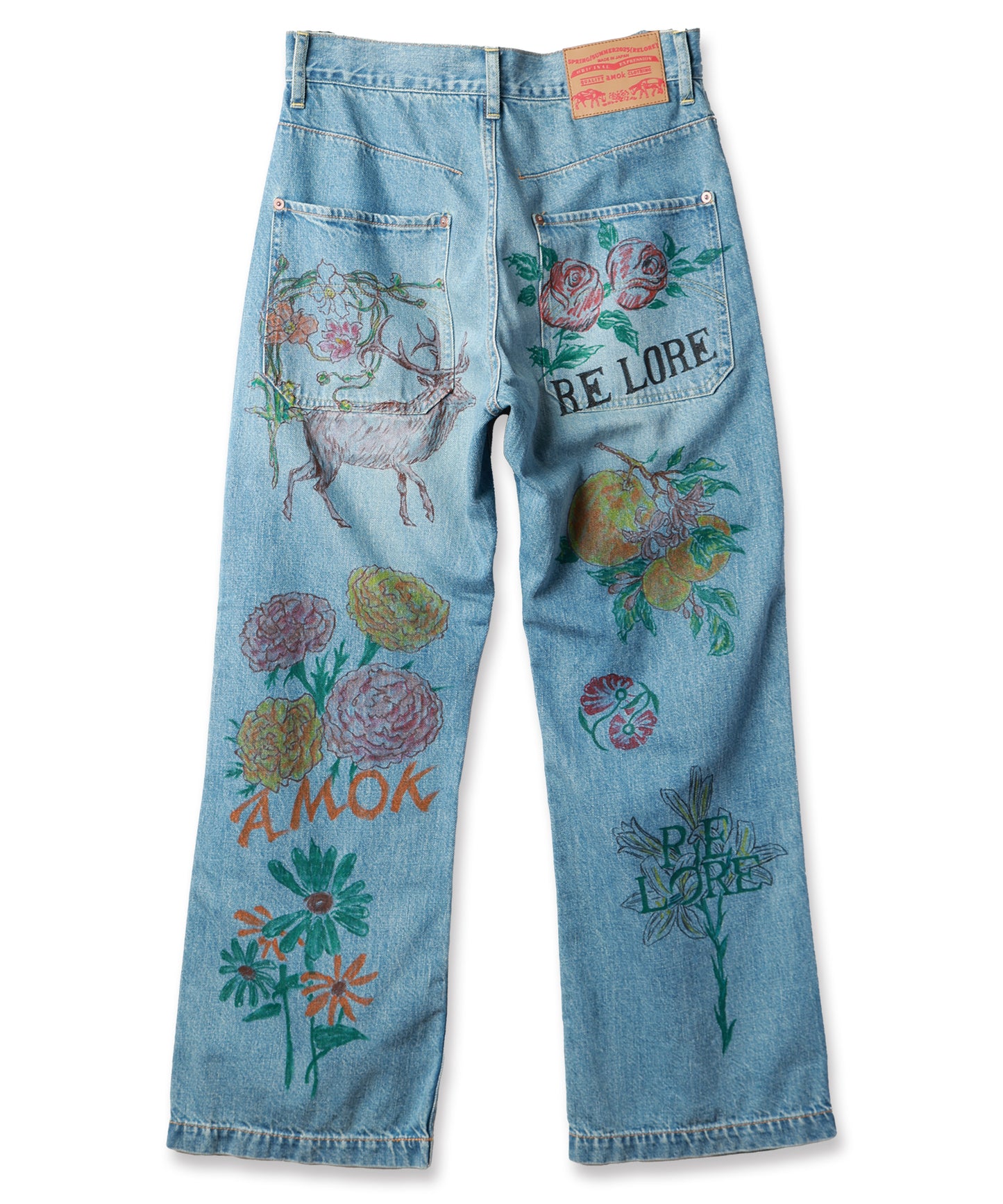 HAND-PAINT DENIM PANTS