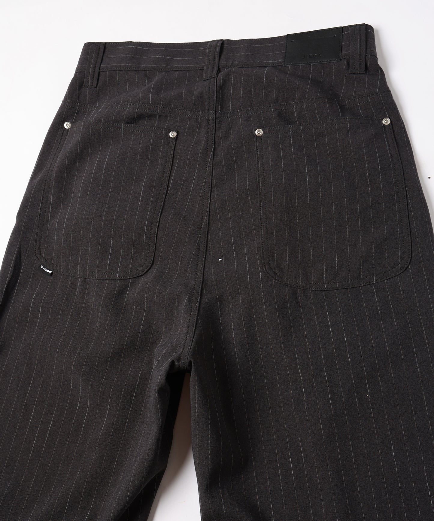 STRIPE WIDE ONE TUCK PANTS