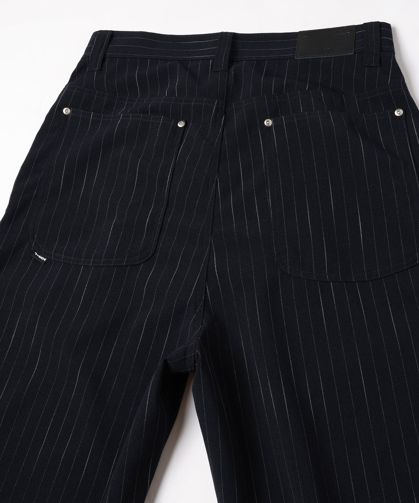 STRIPE WIDE ONE TUCK PANTS
