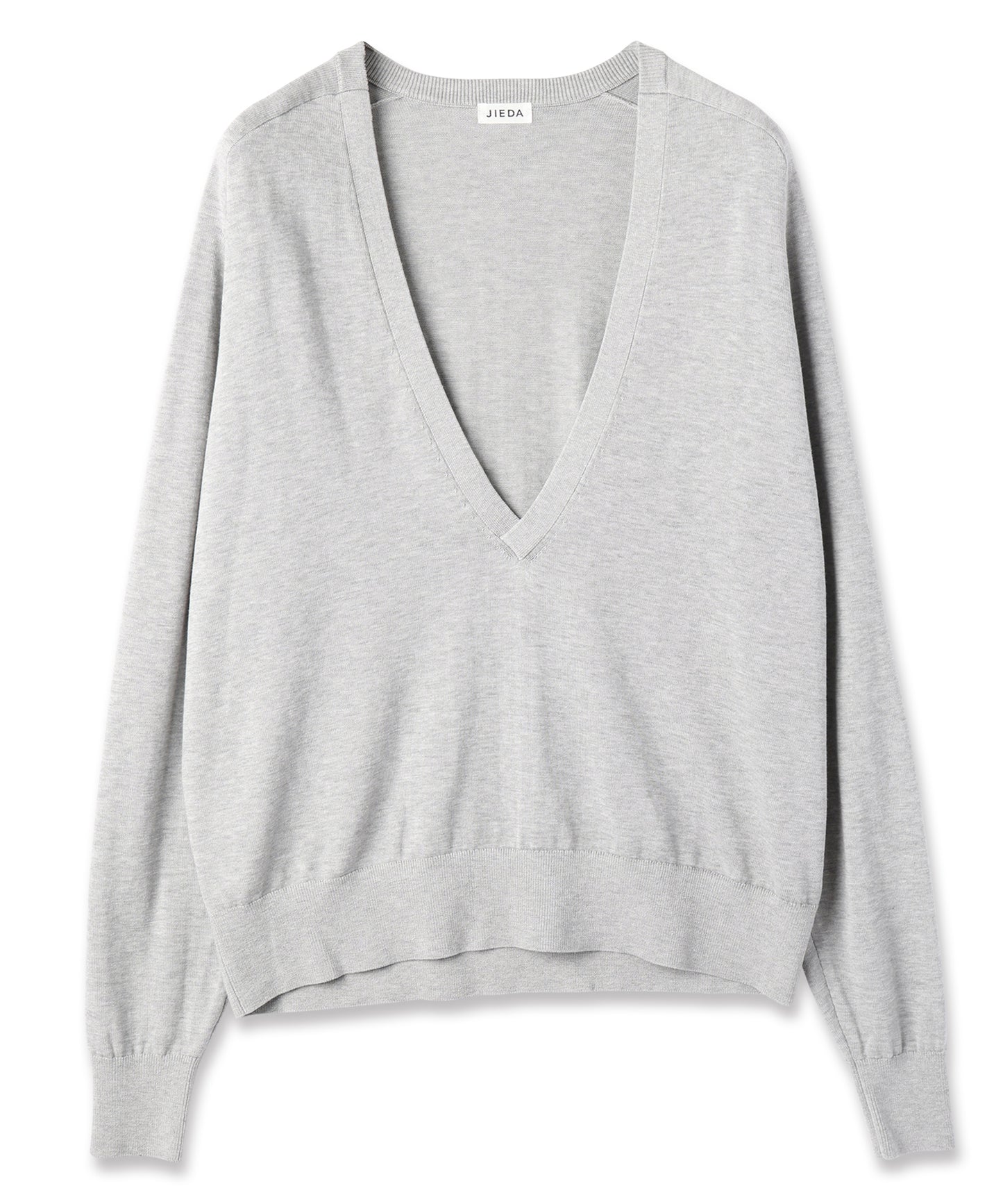 COTTON SILK V NECK KNIT