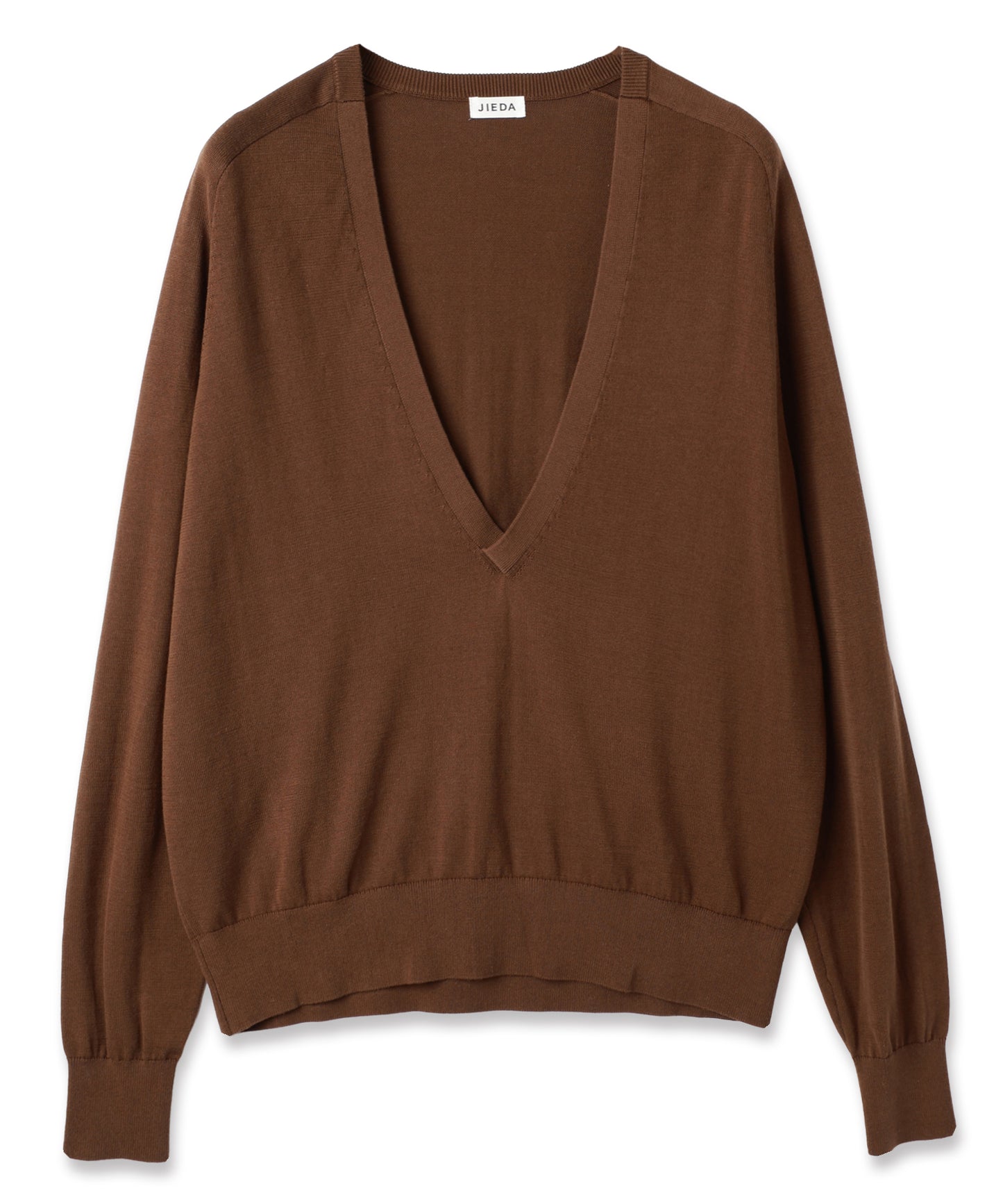 COTTON SILK V NECK KNIT