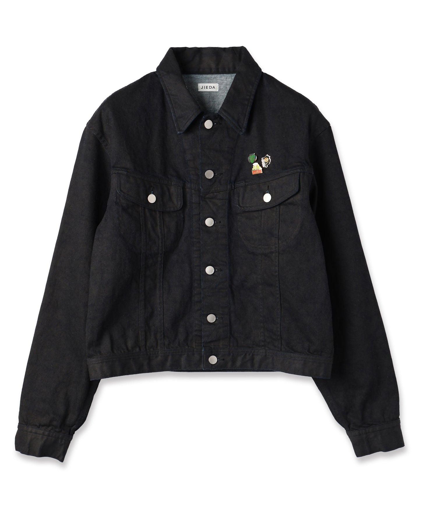 PINS COATED DENIM JACKET