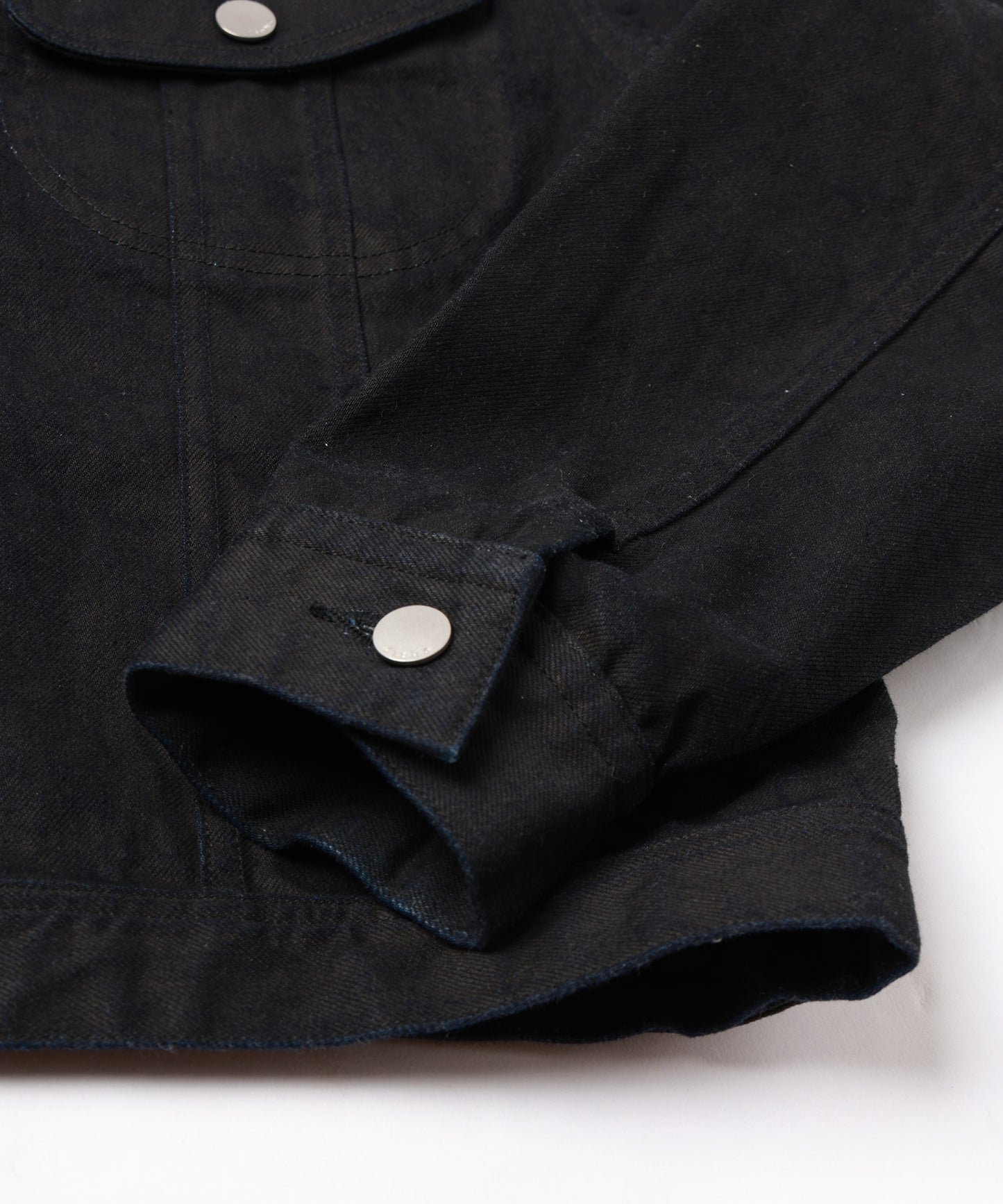 PINS COATED DENIM JACKET