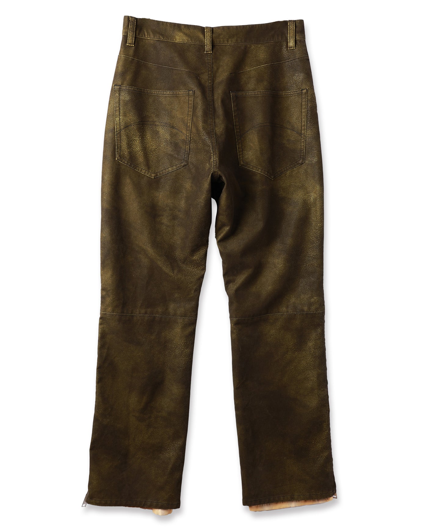 FLOCKING ECO LEATHER PANTS【8月下旬】