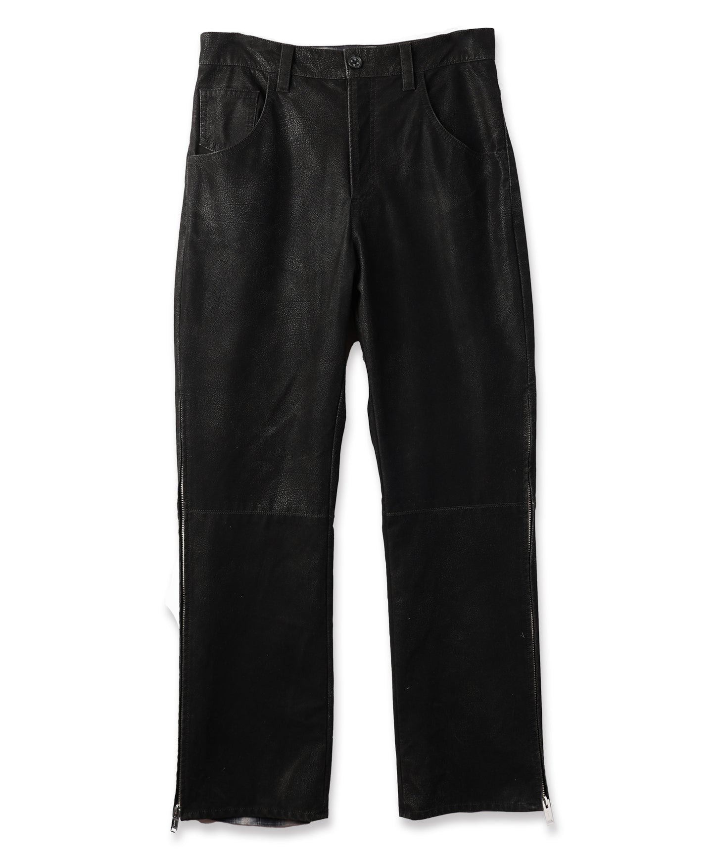FLOCKING ECO LEATHER PANTS【8月下旬】