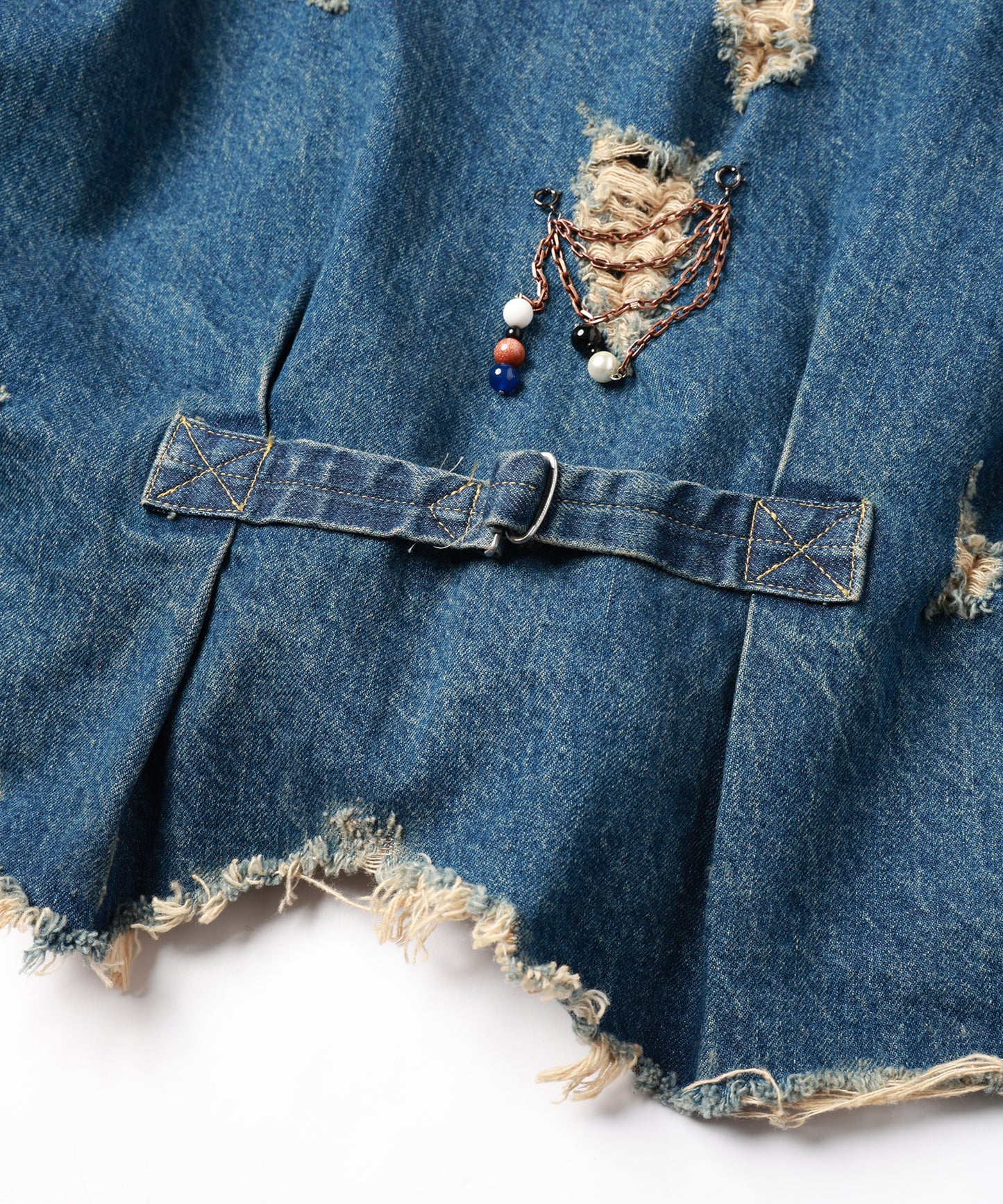 CHAIN DAMEGE DENIM JACKET【8月下旬】