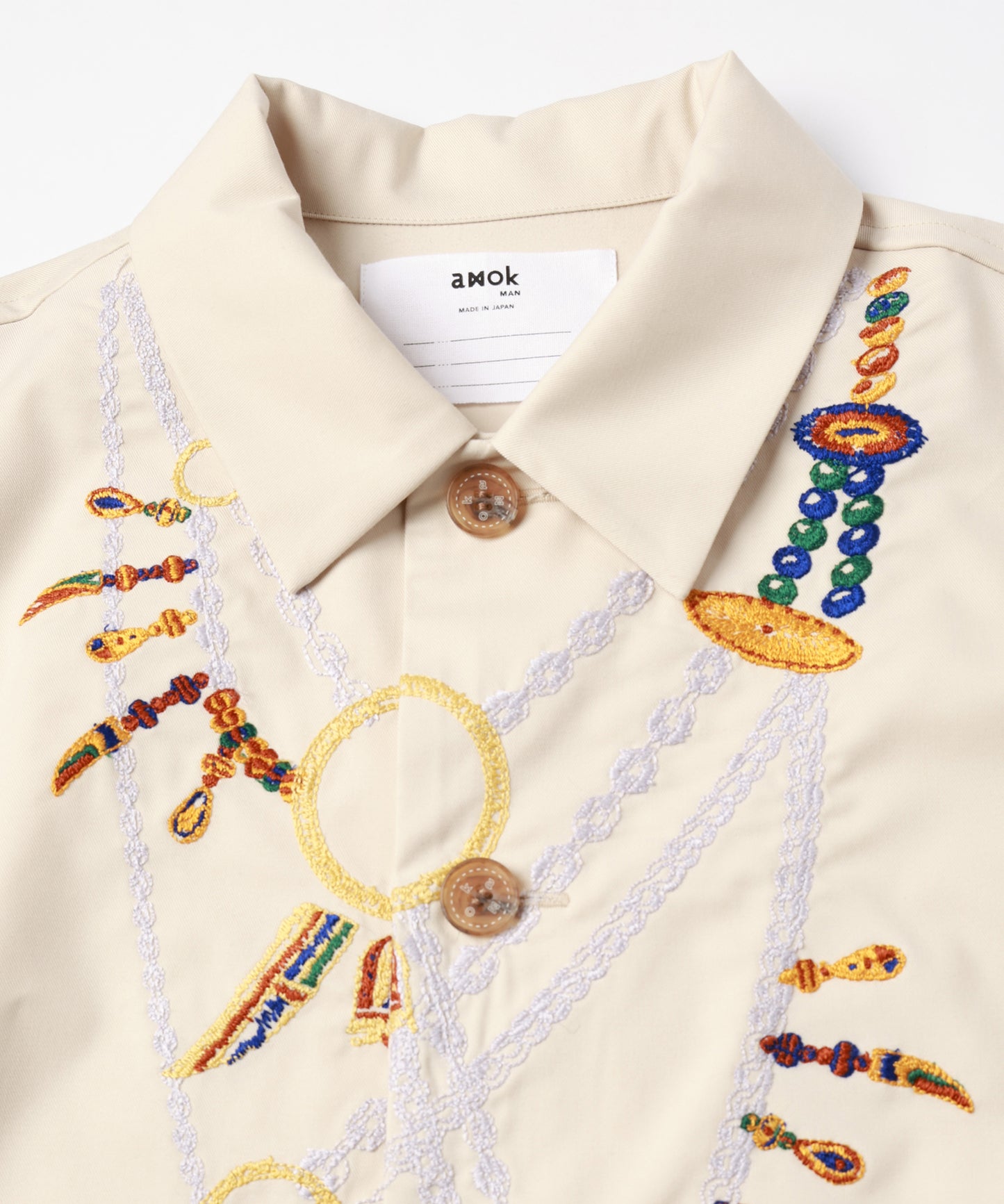 AMULET EMBROIDERY SHIRT【8月下旬】