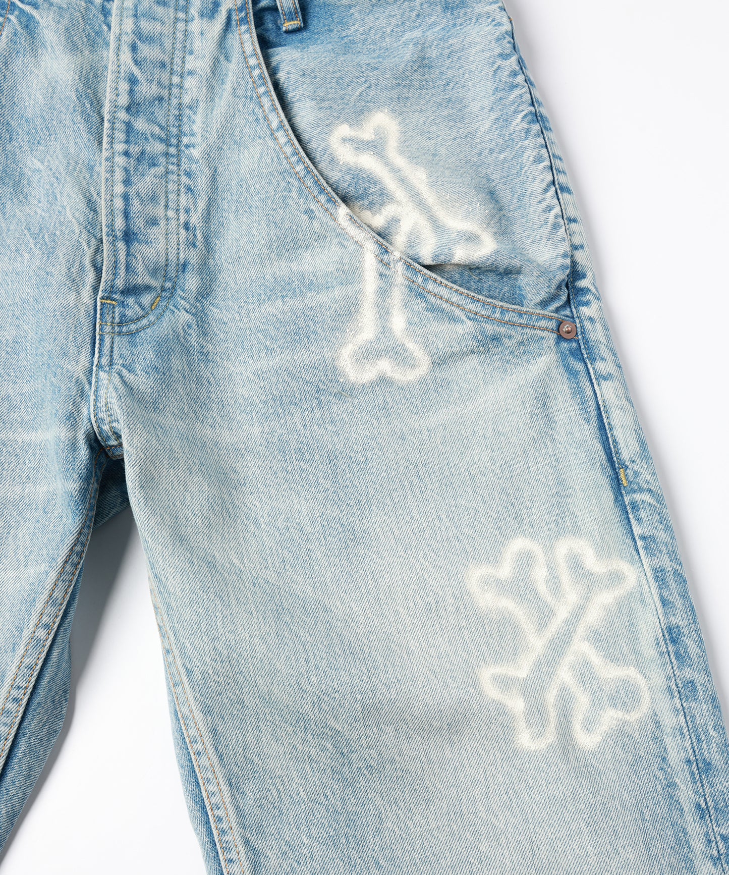 HAND PAINTING DENIM PANTS【8月下旬】