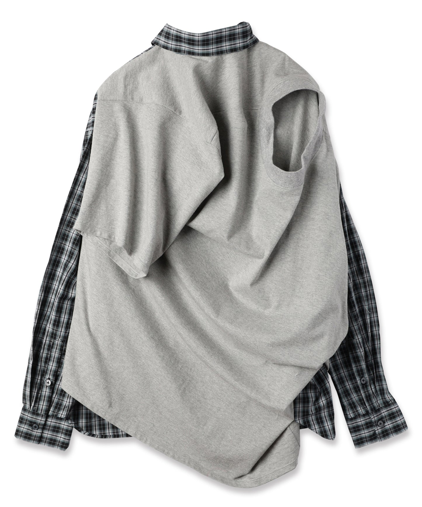 BACK-TO-FRONT CHECK SHIRT