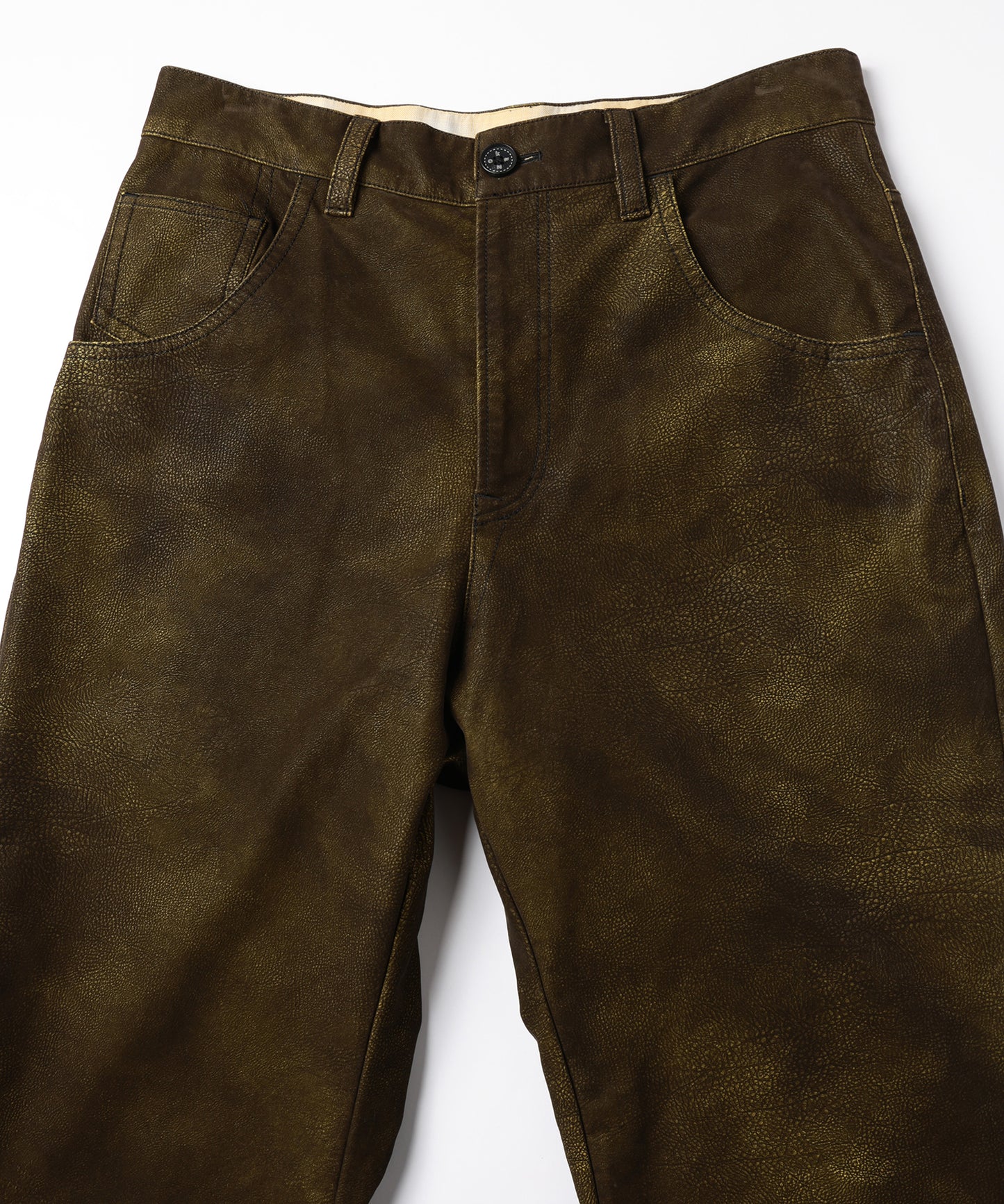FLOCKING ECO LEATHER PANTS【8月下旬】