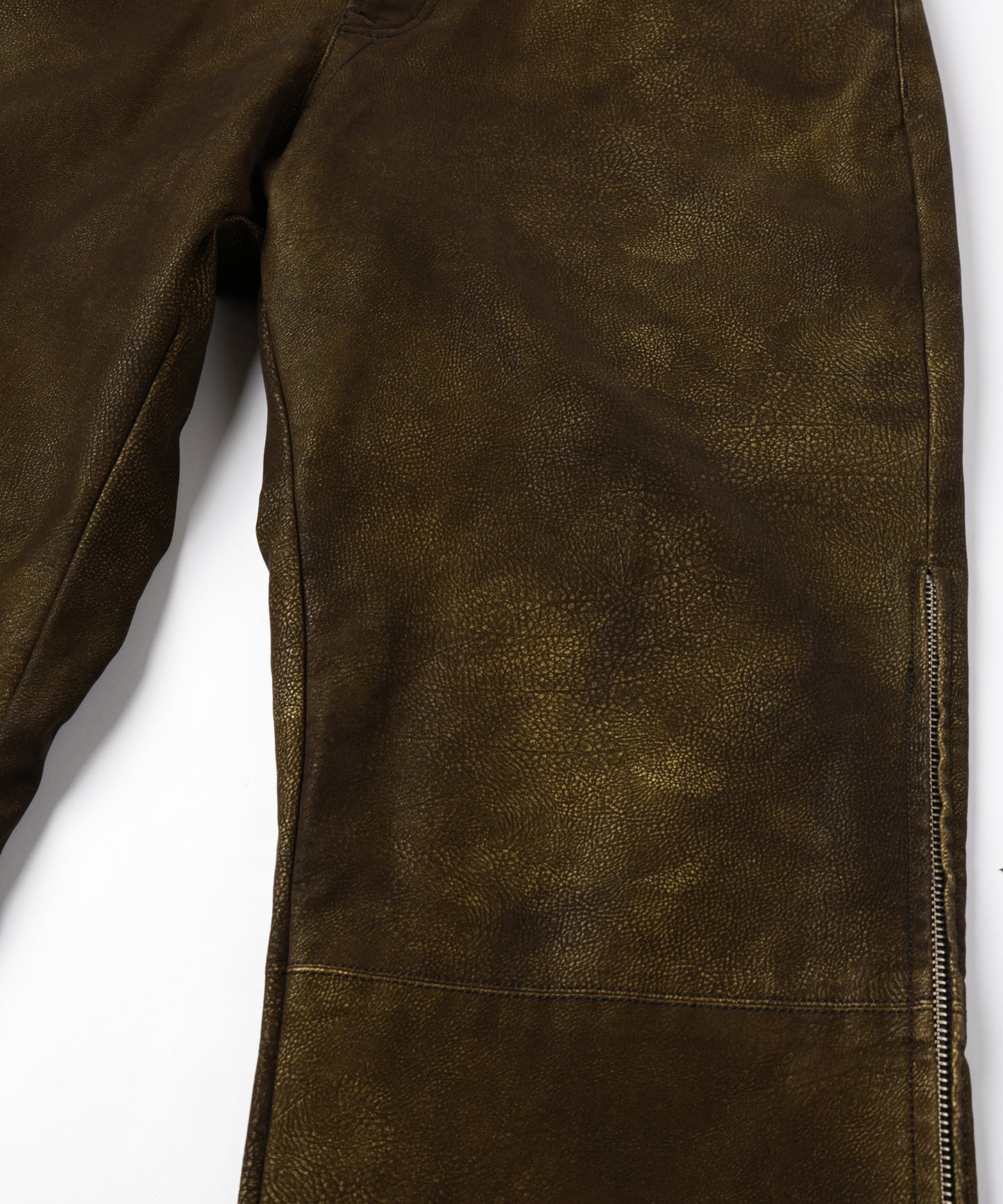 FLOCKING ECO LEATHER PANTS【8月下旬】