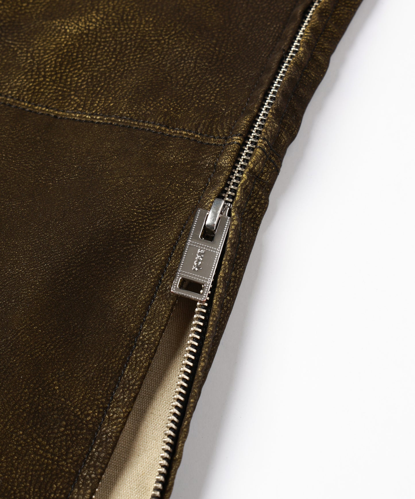 FLOCKING ECO LEATHER PANTS【8月下旬】