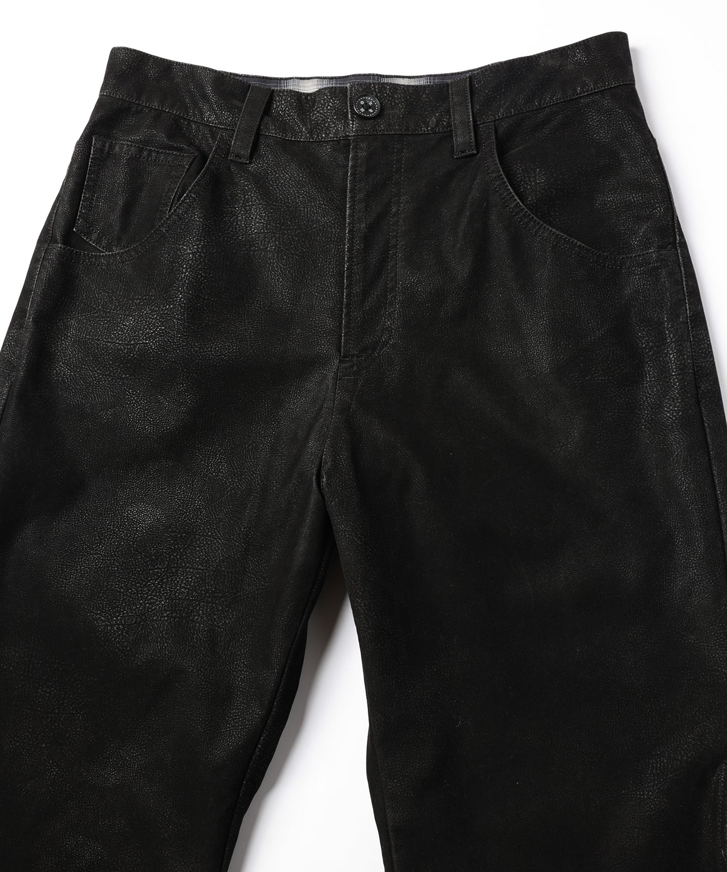 FLOCKING ECO LEATHER PANTS【8月下旬】
