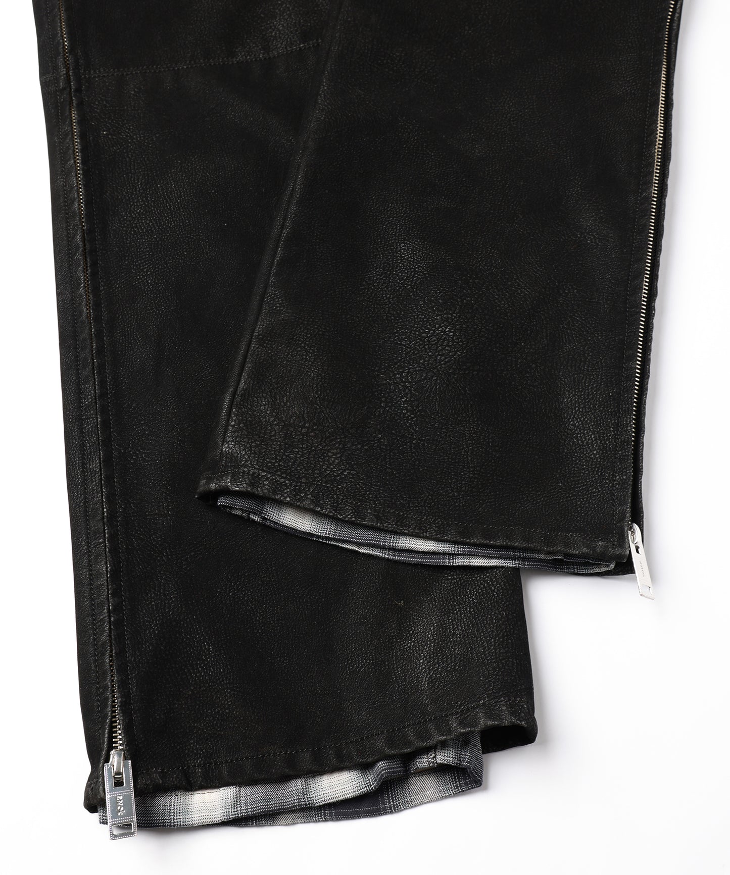 FLOCKING ECO LEATHER PANTS【8月下旬】