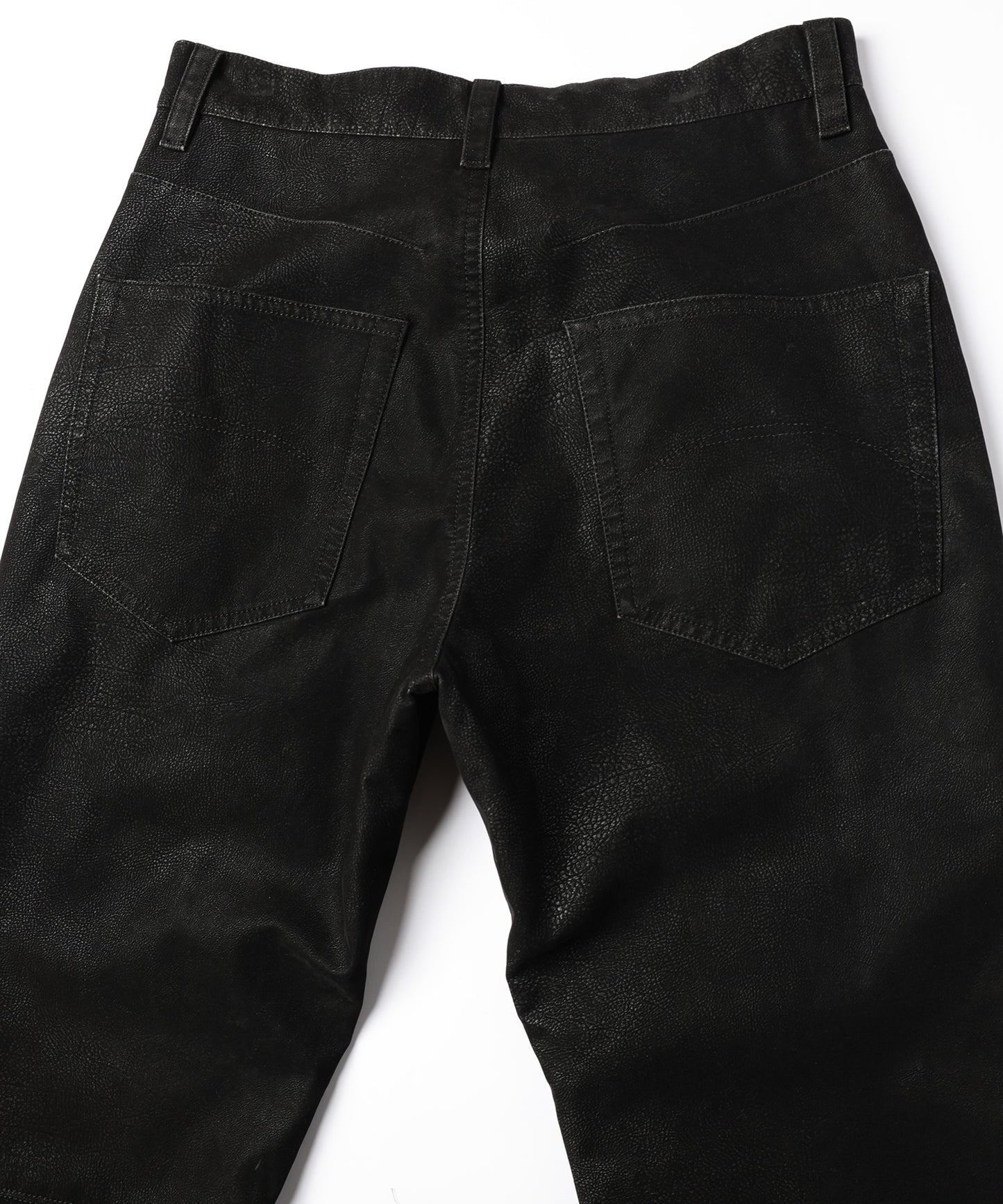 FLOCKING ECO LEATHER PANTS【8月下旬】