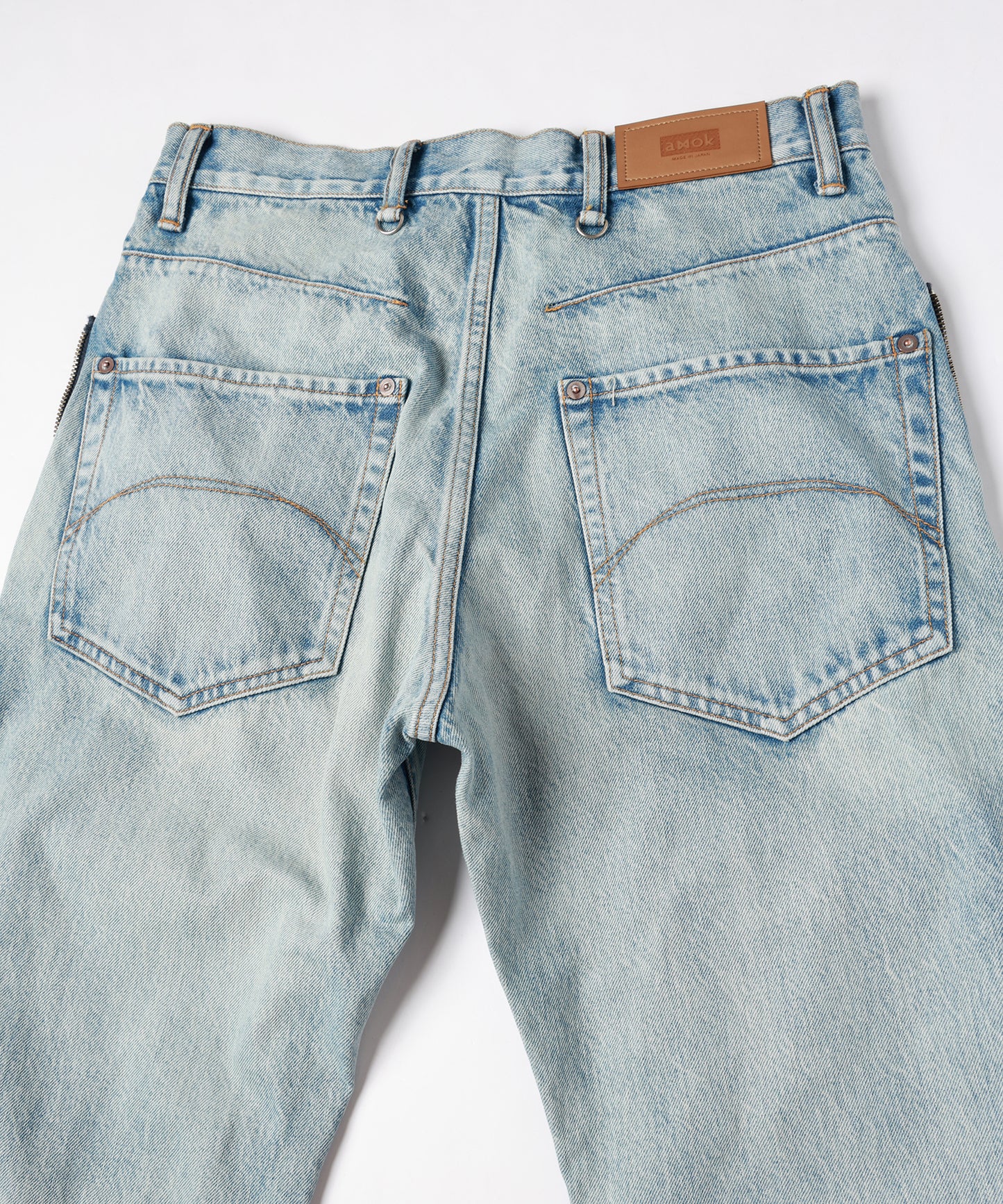 TWO-IN-ONE DENIM PANTS