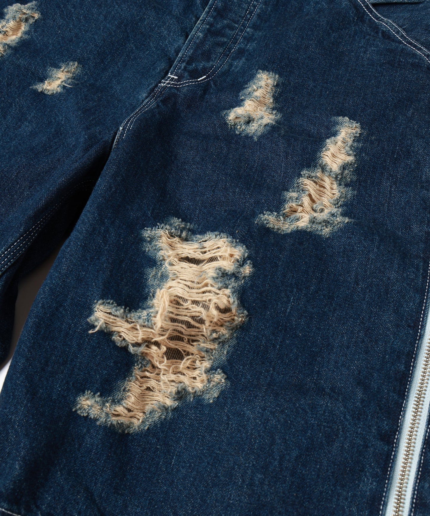 TWO-IN-ONE DENIM PANTS