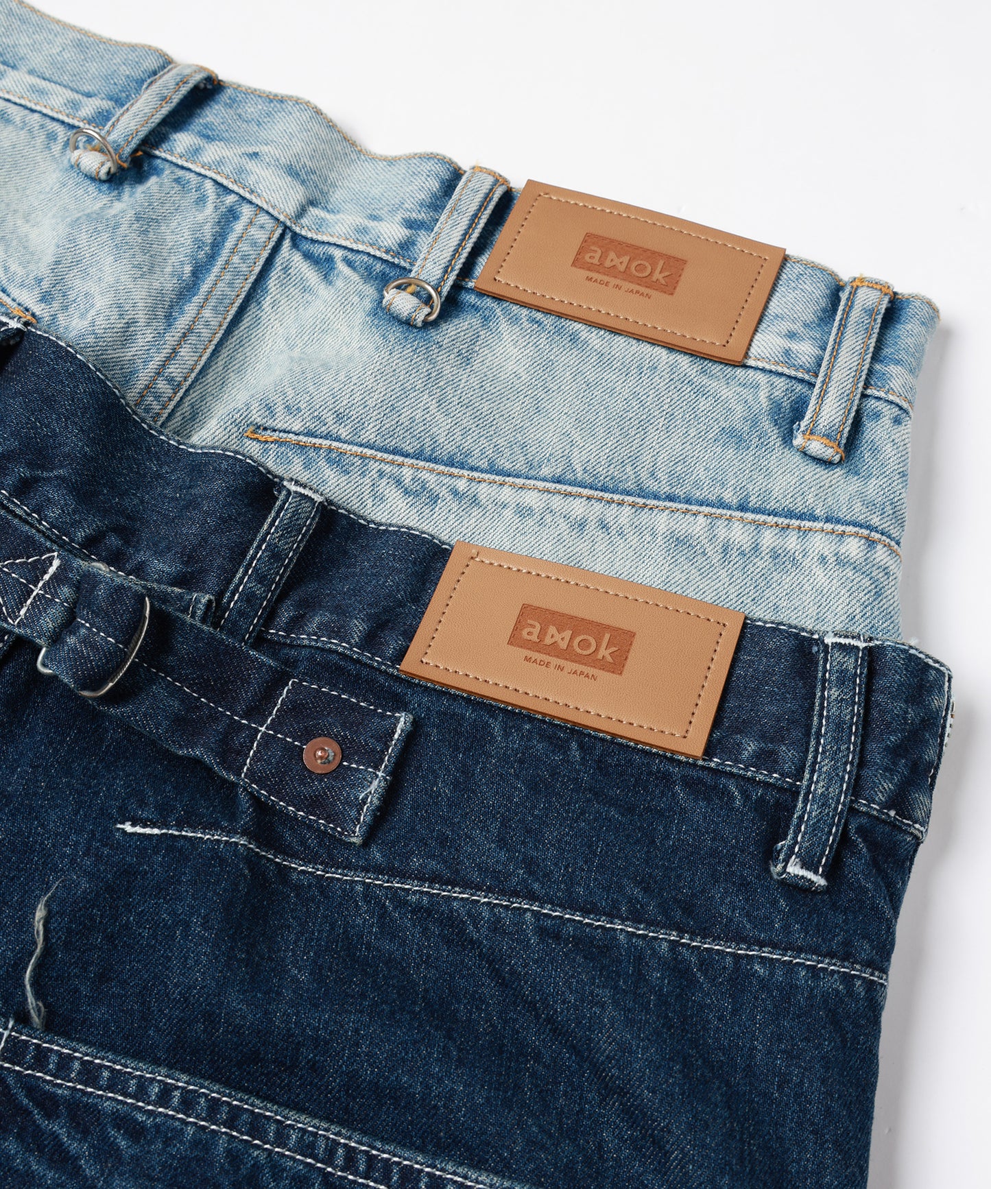 TWO-IN-ONE DENIM PANTS