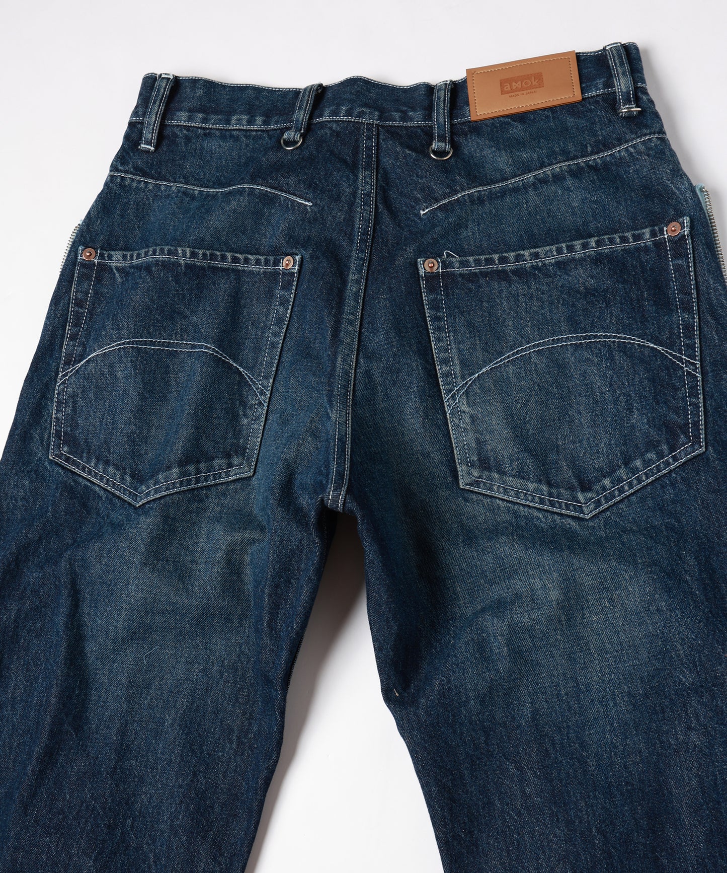 TWO-IN-ONE DENIM PANTS