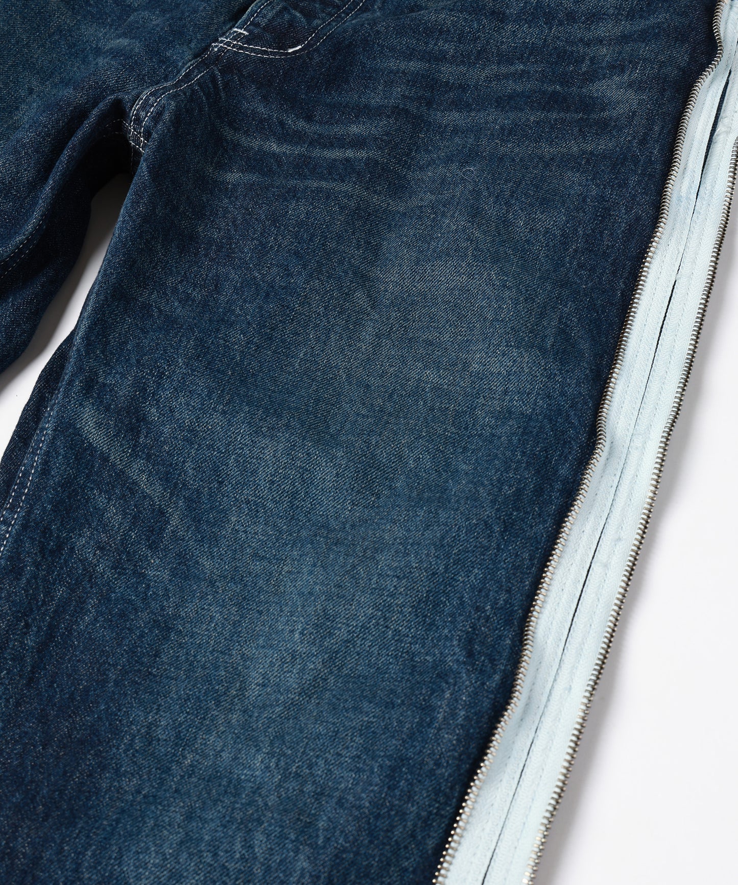 TWO-IN-ONE DENIM PANTS