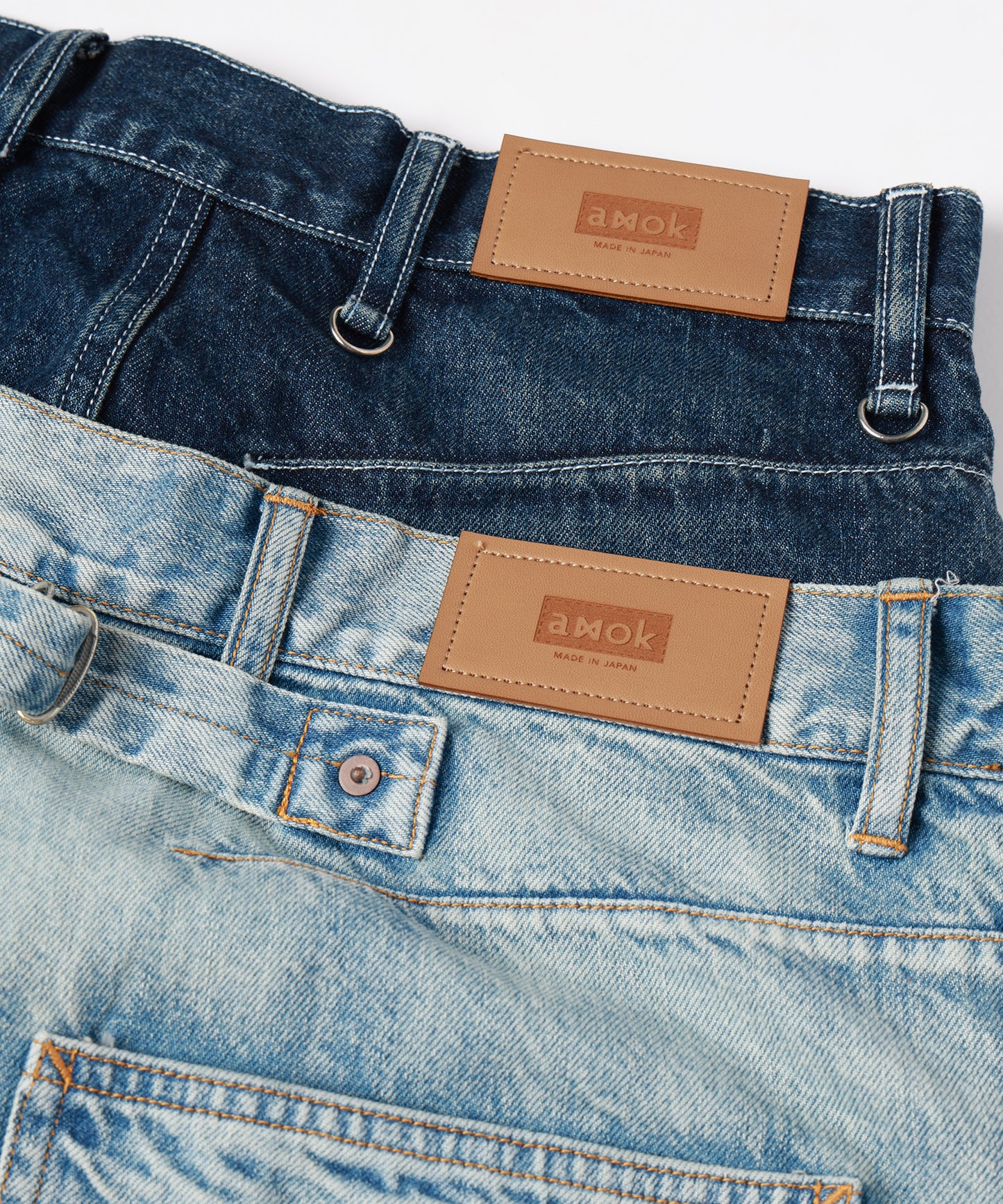 TWO-IN-ONE DENIM PANTS