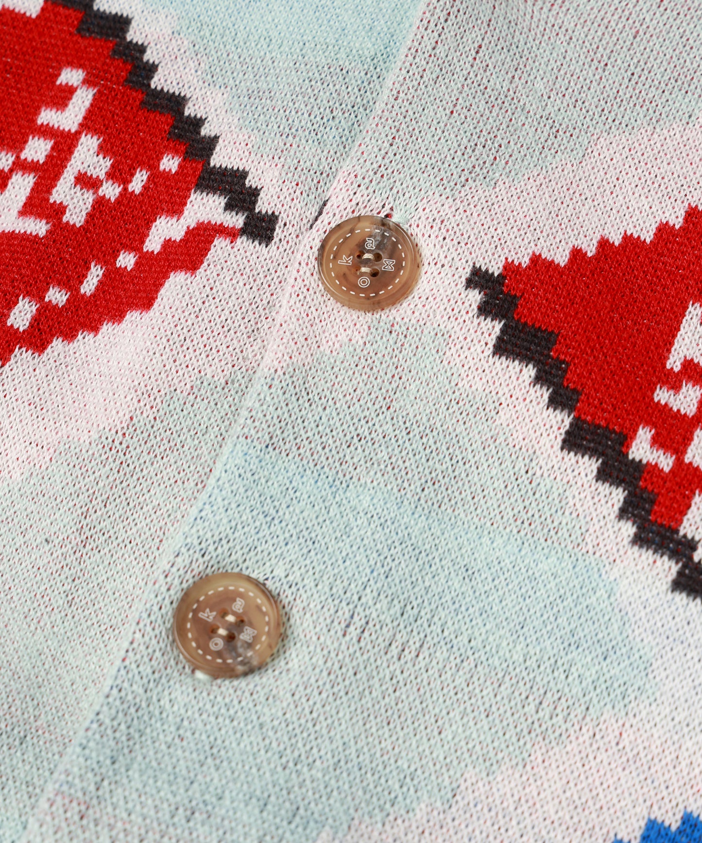 CAN ARGYLE KNIT CARDIGAN
