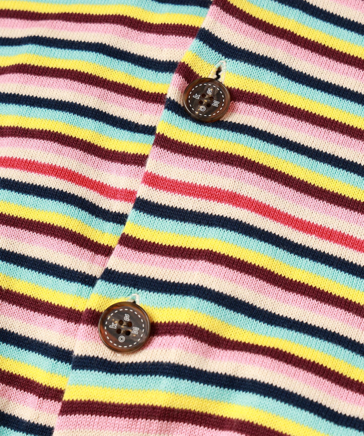 BACK-TO-FRONT BORDER KNIT