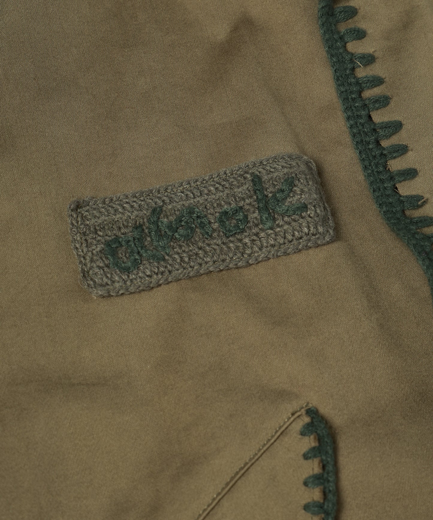 HAND KNITTING MILITARY COAT