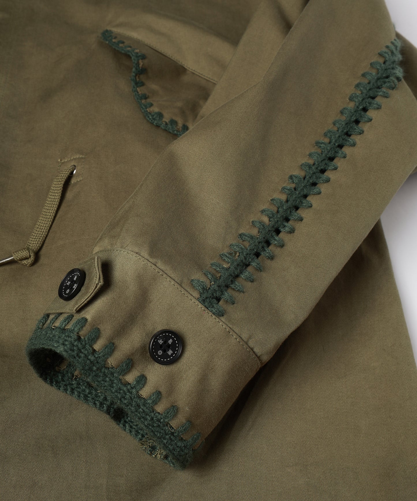 HAND KNITTING MILITARY COAT