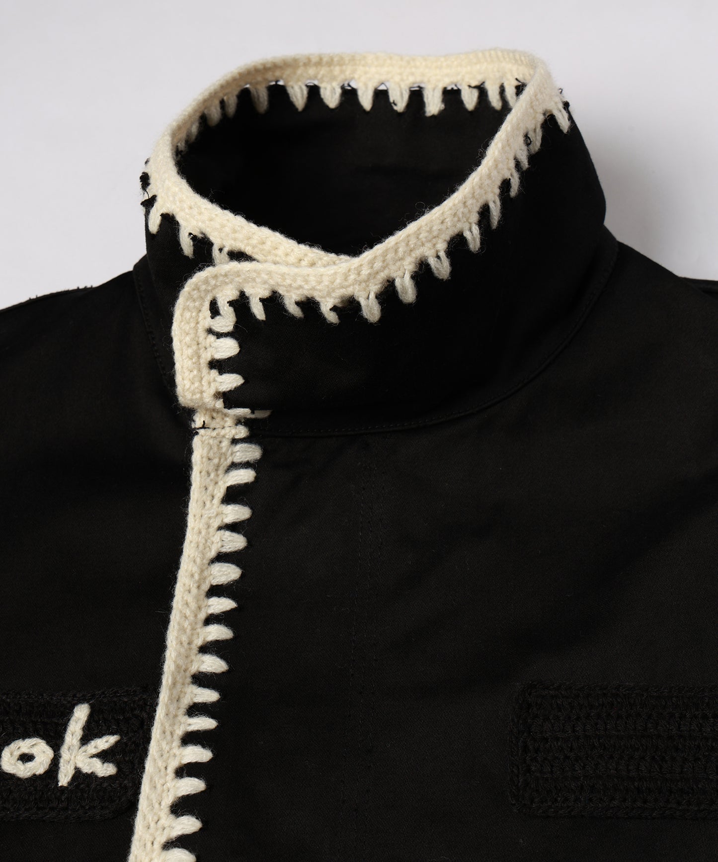 HAND KNITTING MILITARY COAT