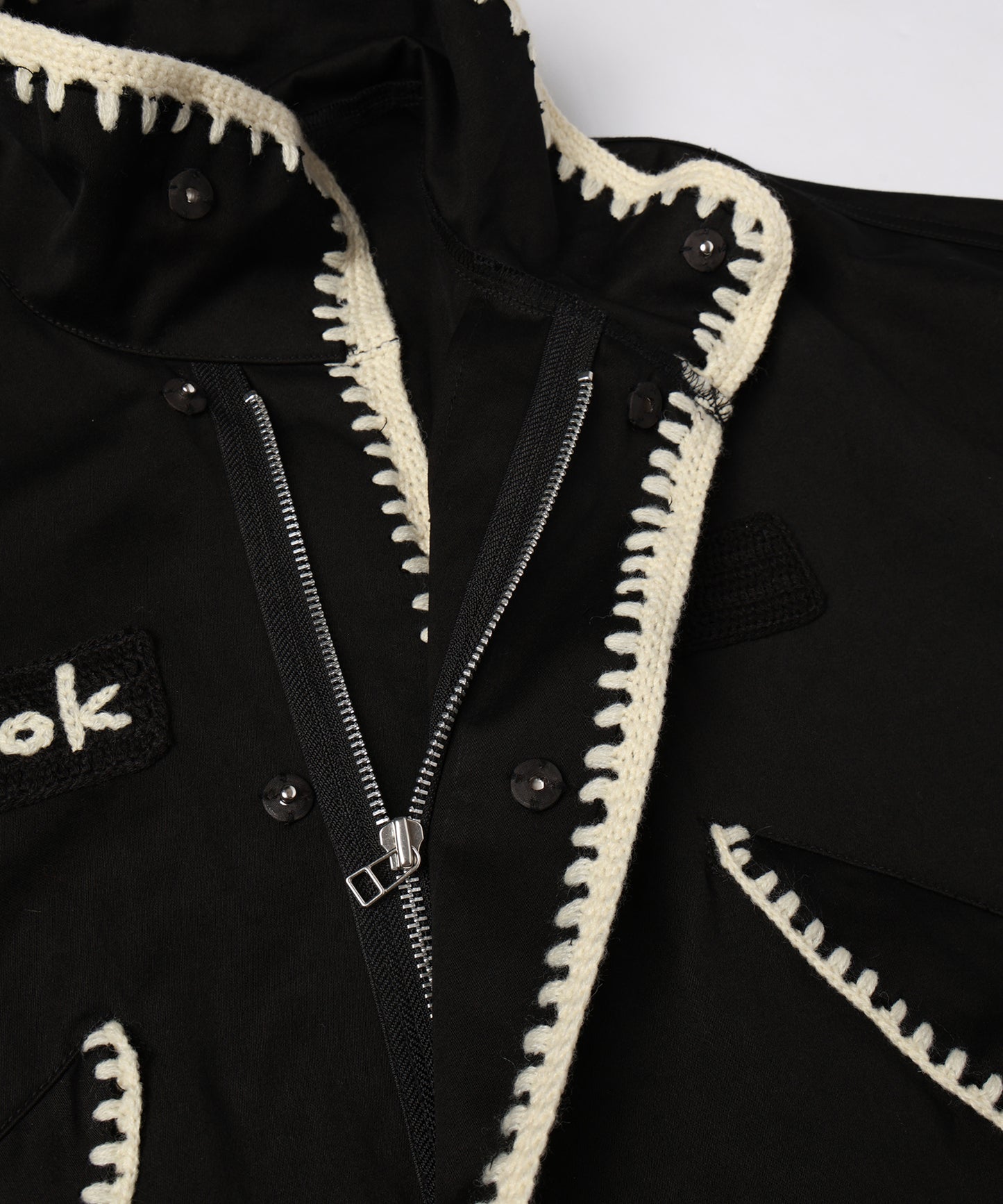 HAND KNITTING MILITARY COAT