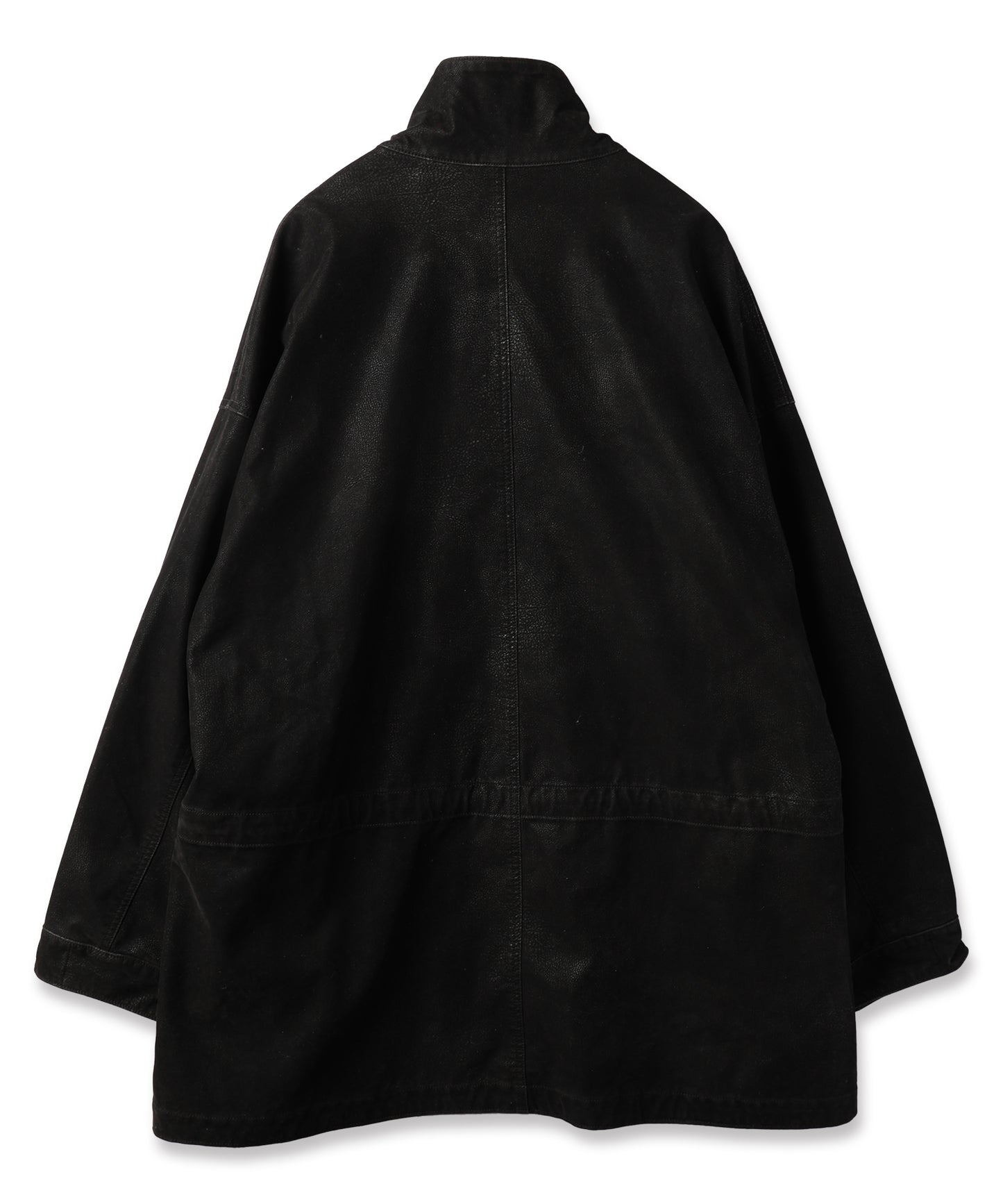 FLOCKING ECO LEATHER COAT【8月下旬】