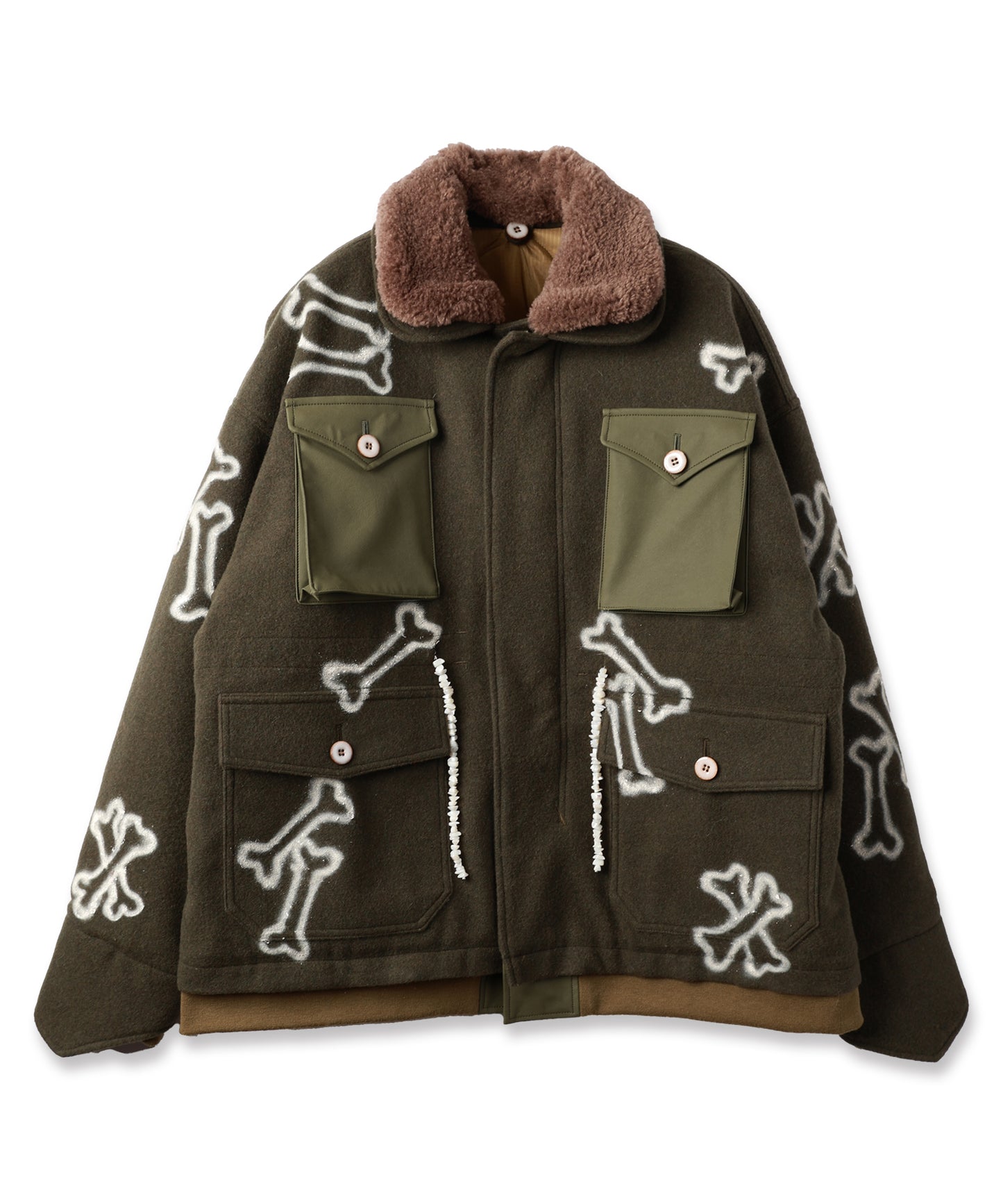 HAND PAINTING MILITARY BLOUSON【9月中旬】